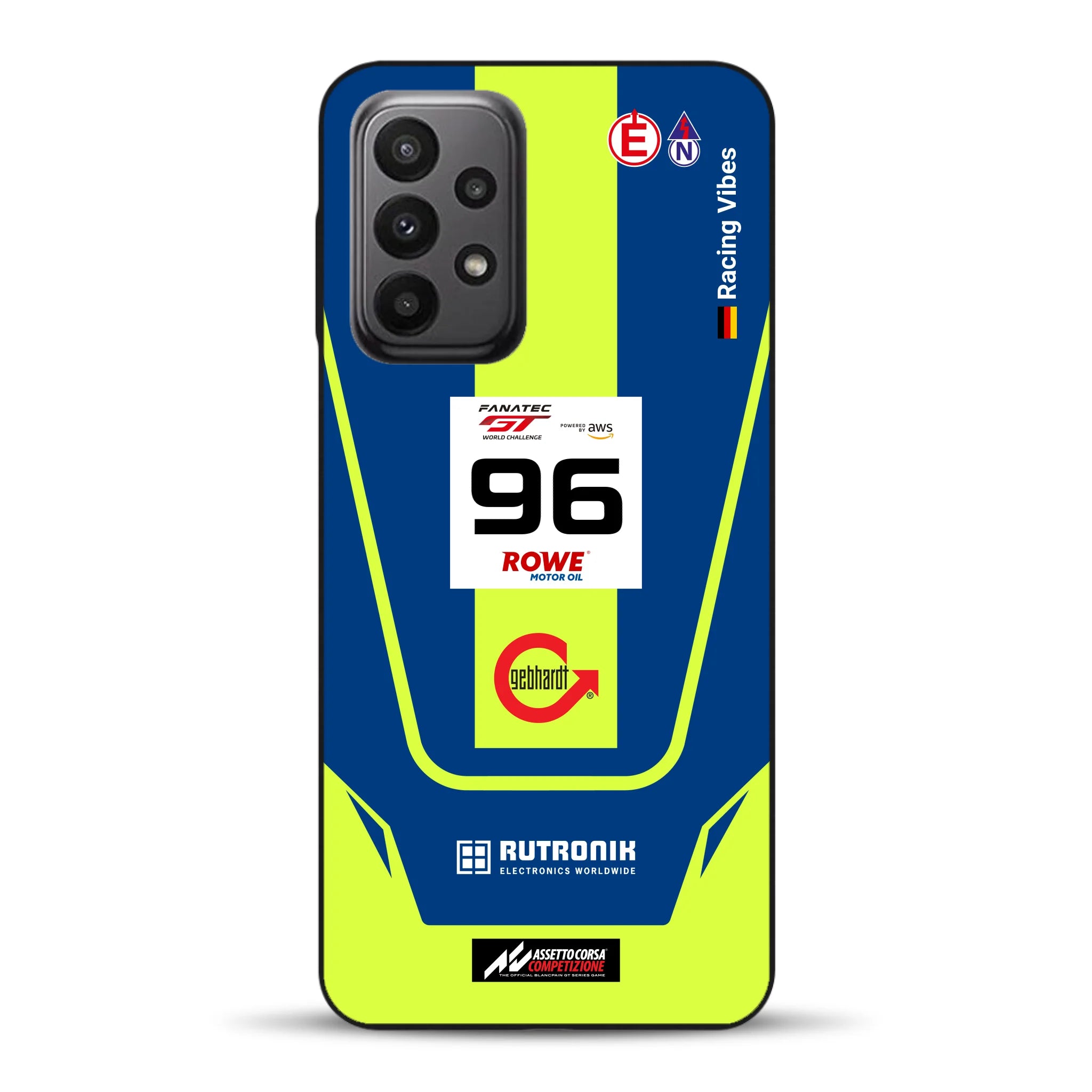 Porsche 911 GT3 R GTWC #96 Livery - Custodia per cellulare personalizzata per Samsung