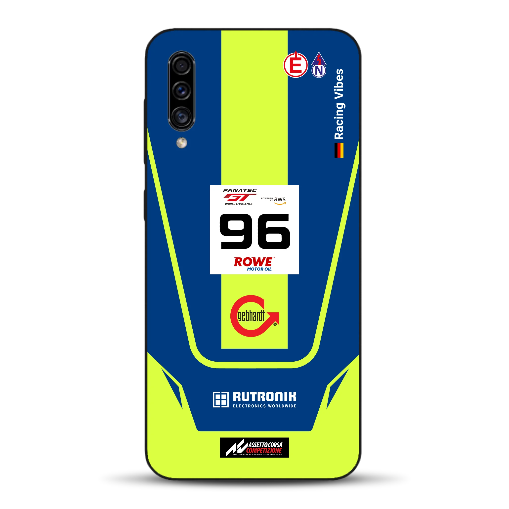 Porsche 911 GT3 R GTWC #96 Livery - Custodia per cellulare personalizzata per Samsung