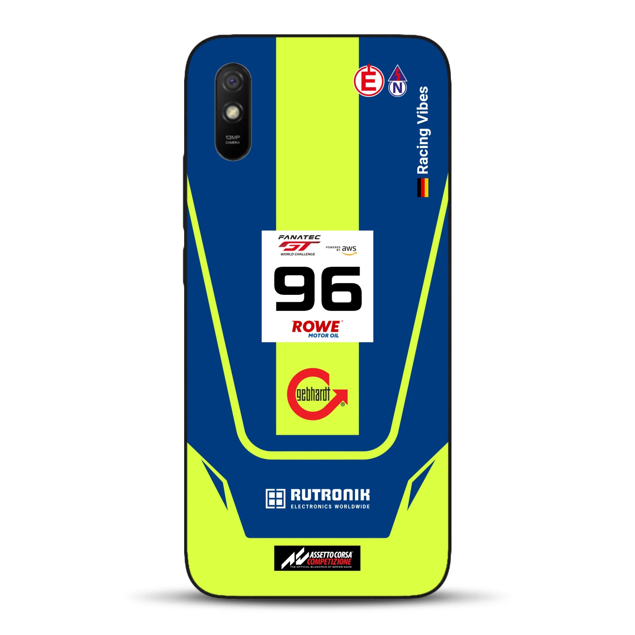 Porsche 911 GT3 R GTWC #96 Livery - Housse de téléphone portable personnalisée pour Xiaomi