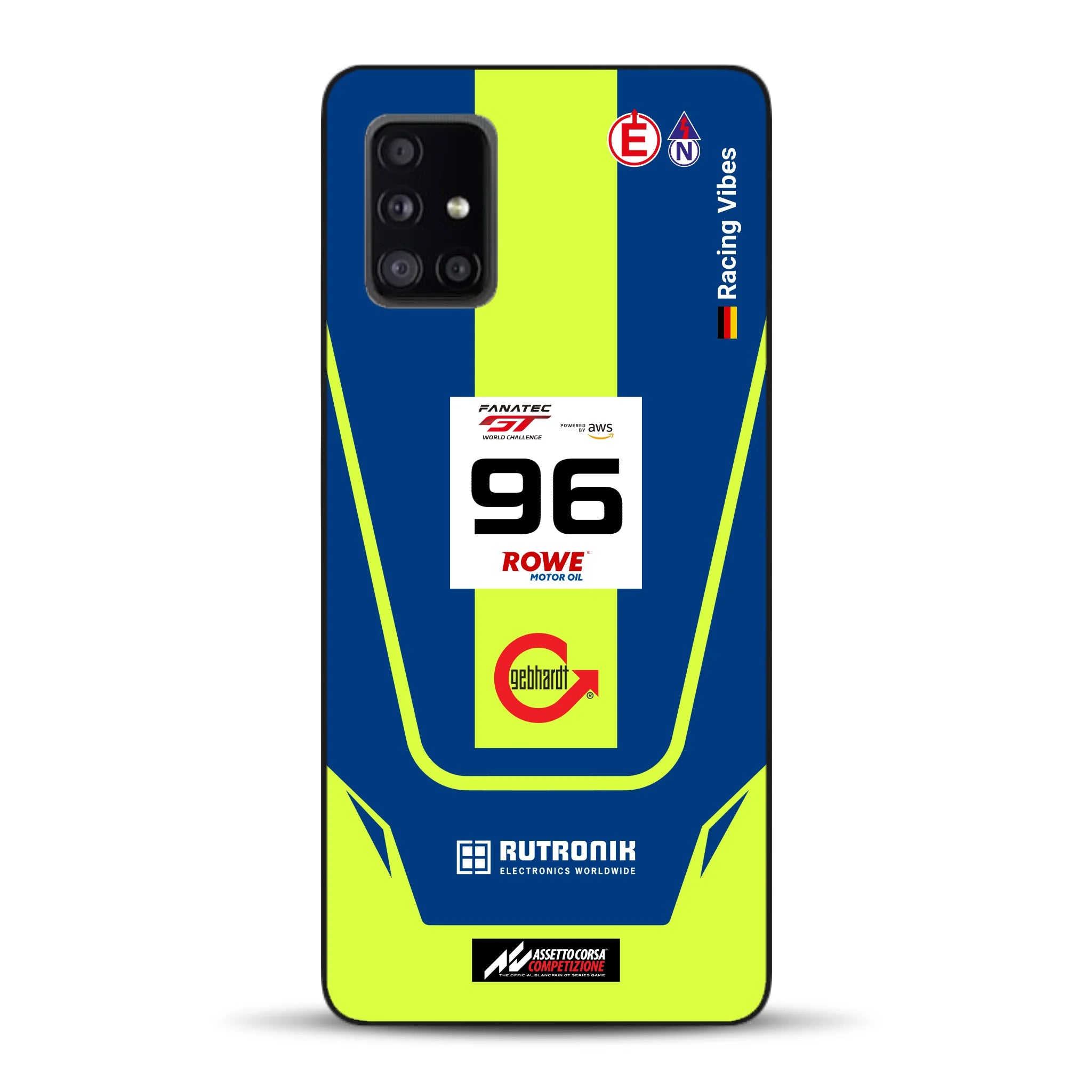 Porsche 911 GT3 R GTWC #96 Livery - Custodia per cellulare personalizzata per Samsung