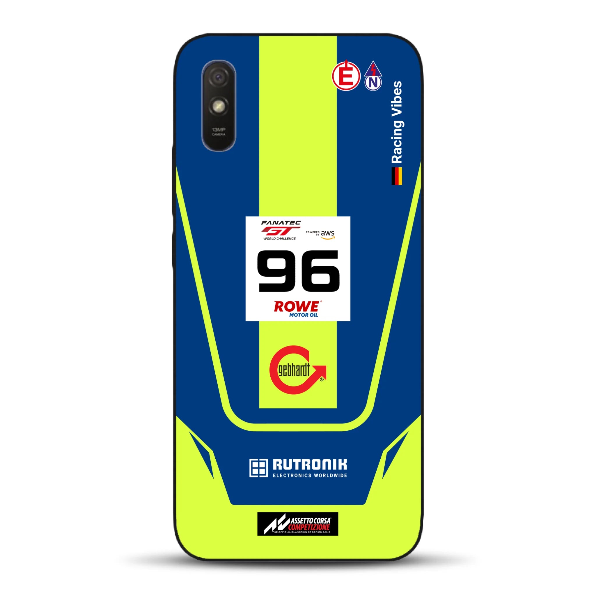 Porsche 911 GT3 R GTWC #96 Livery - Housse de téléphone portable personnalisée pour Xiaomi