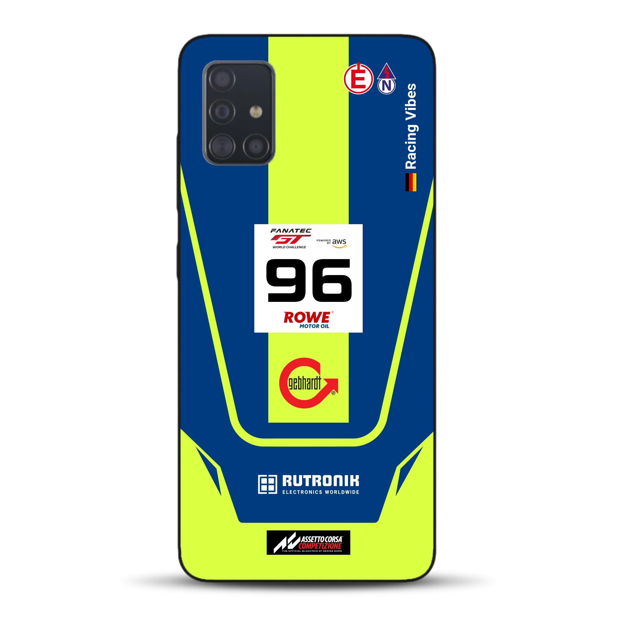 Porsche 911 GT3 R GTWC #96 Livery - Housse de téléphone portable personnalisée pour Samsung