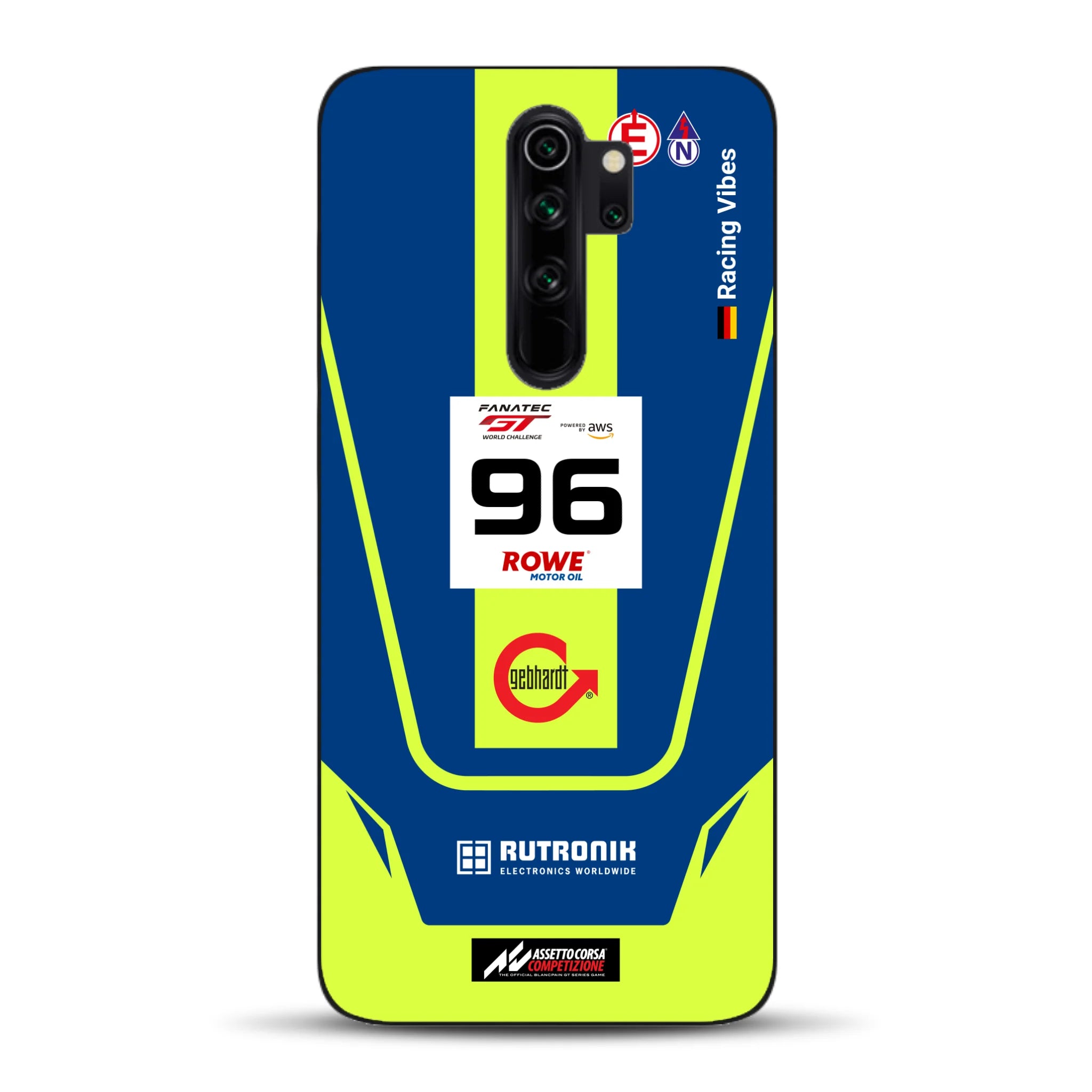 Porsche 911 GT3 R GTWC #96 Livery - Housse de téléphone portable personnalisée pour Xiaomi