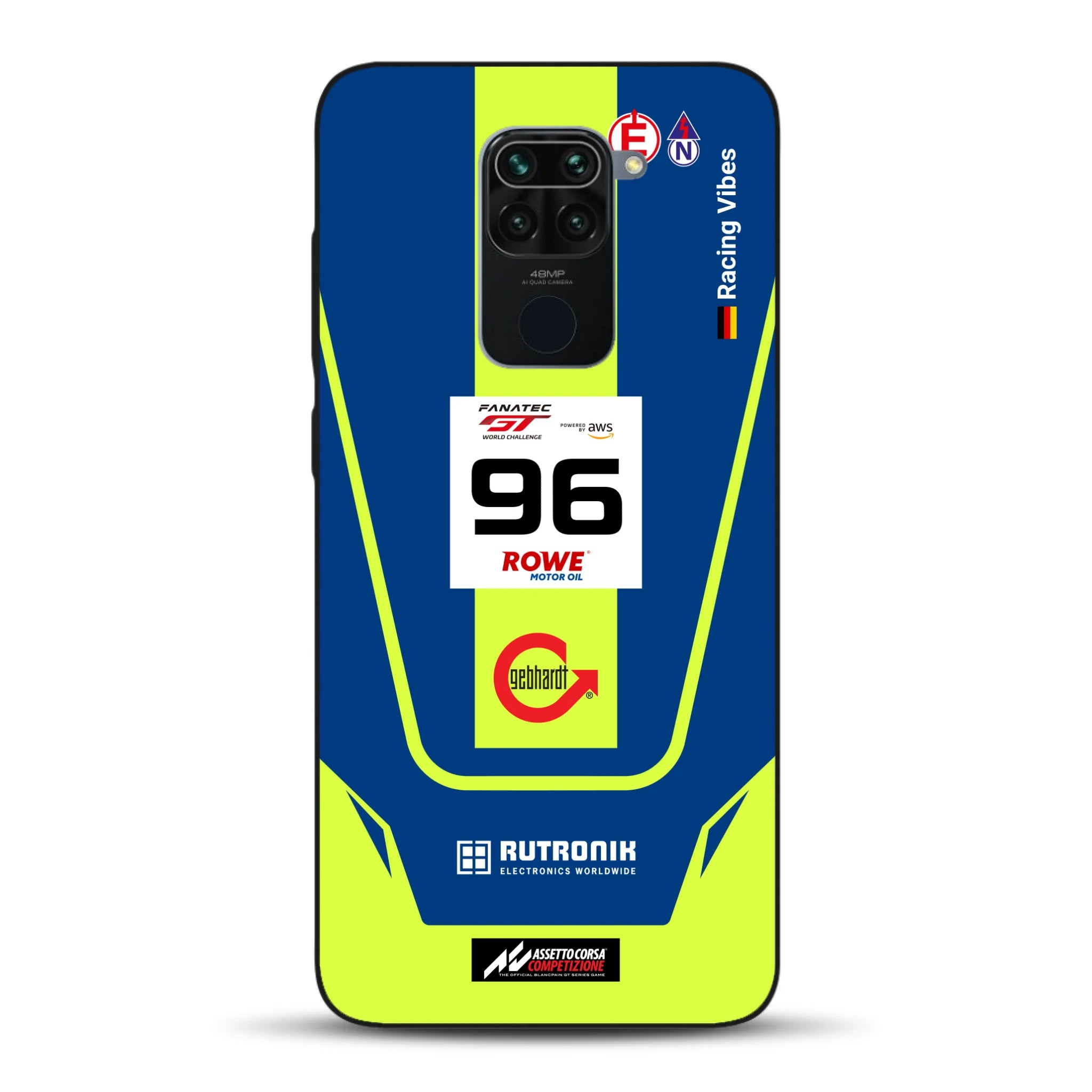 Porsche 911 GT3 R GTWC #96 Livery - Housse de téléphone portable personnalisée pour Xiaomi