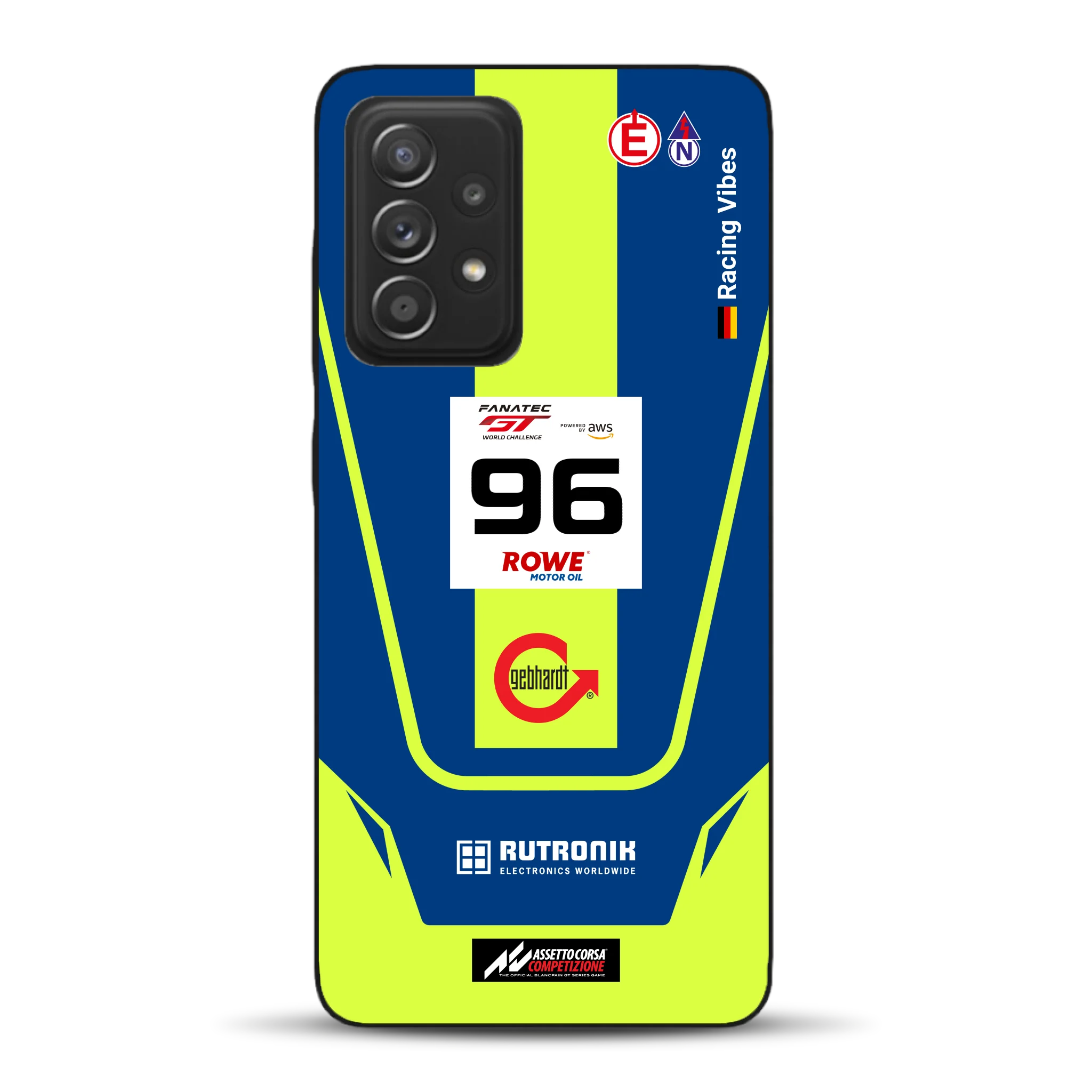 Porsche 911 GT3 R GTWC #96 Livery - Custodia per cellulare personalizzata per Samsung
