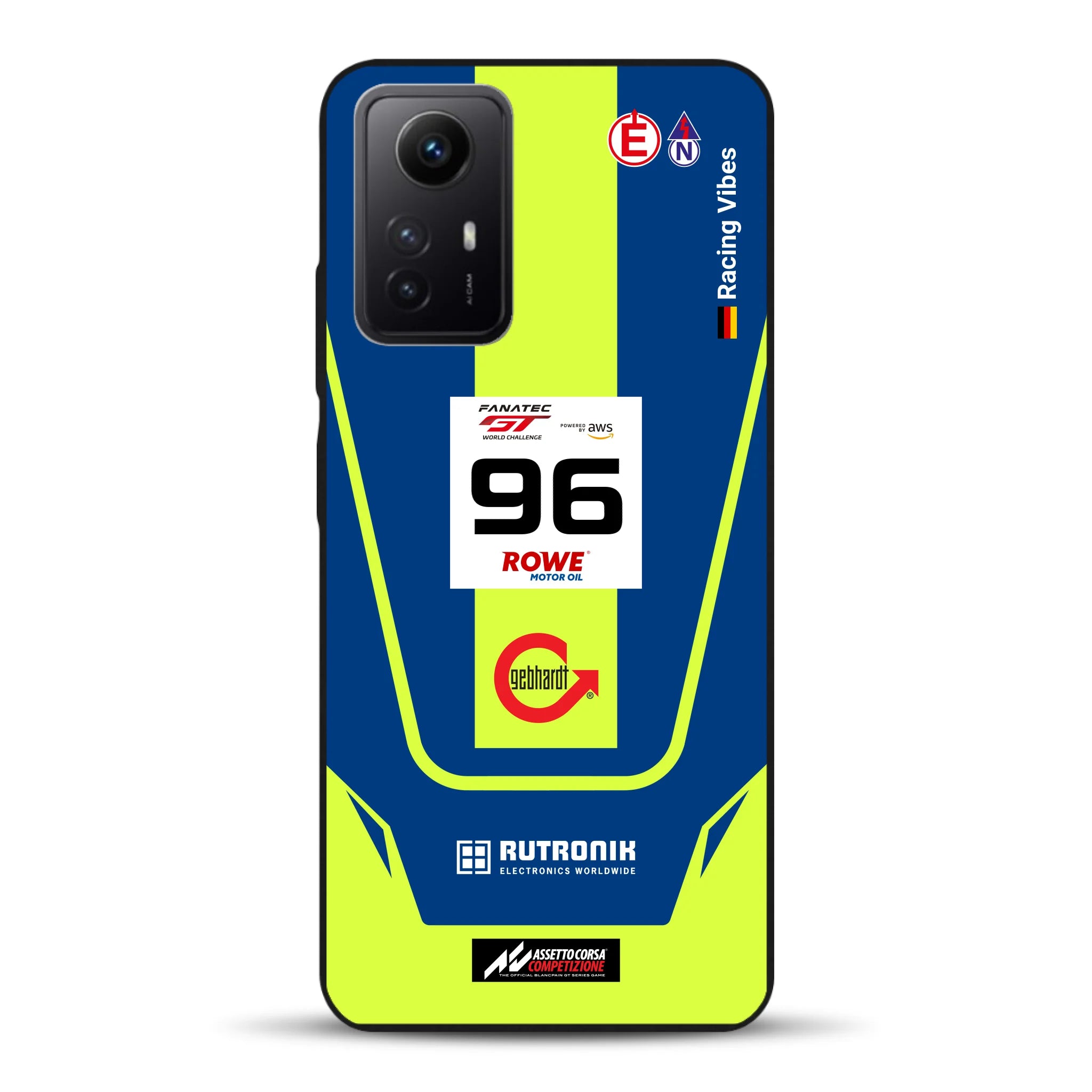 Porsche 911 GT3 R GTWC #96 Livery - Custom phone case for Xiaomi