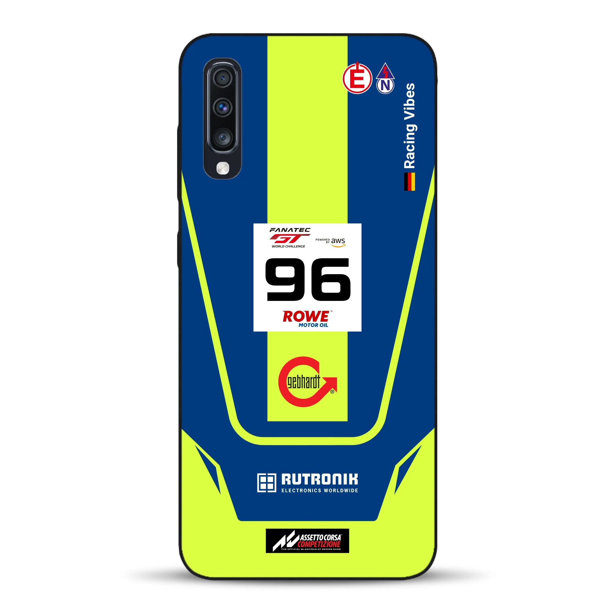 Porsche 911 GT3 R GTWC #96 Livery - Housse de téléphone portable personnalisée pour Samsung