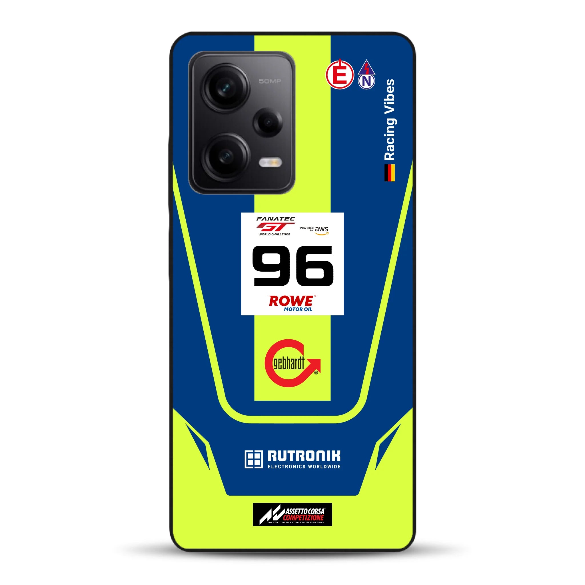 Porsche 911 GT3 R GTWC #96 Livery - Housse de téléphone portable personnalisée pour Xiaomi