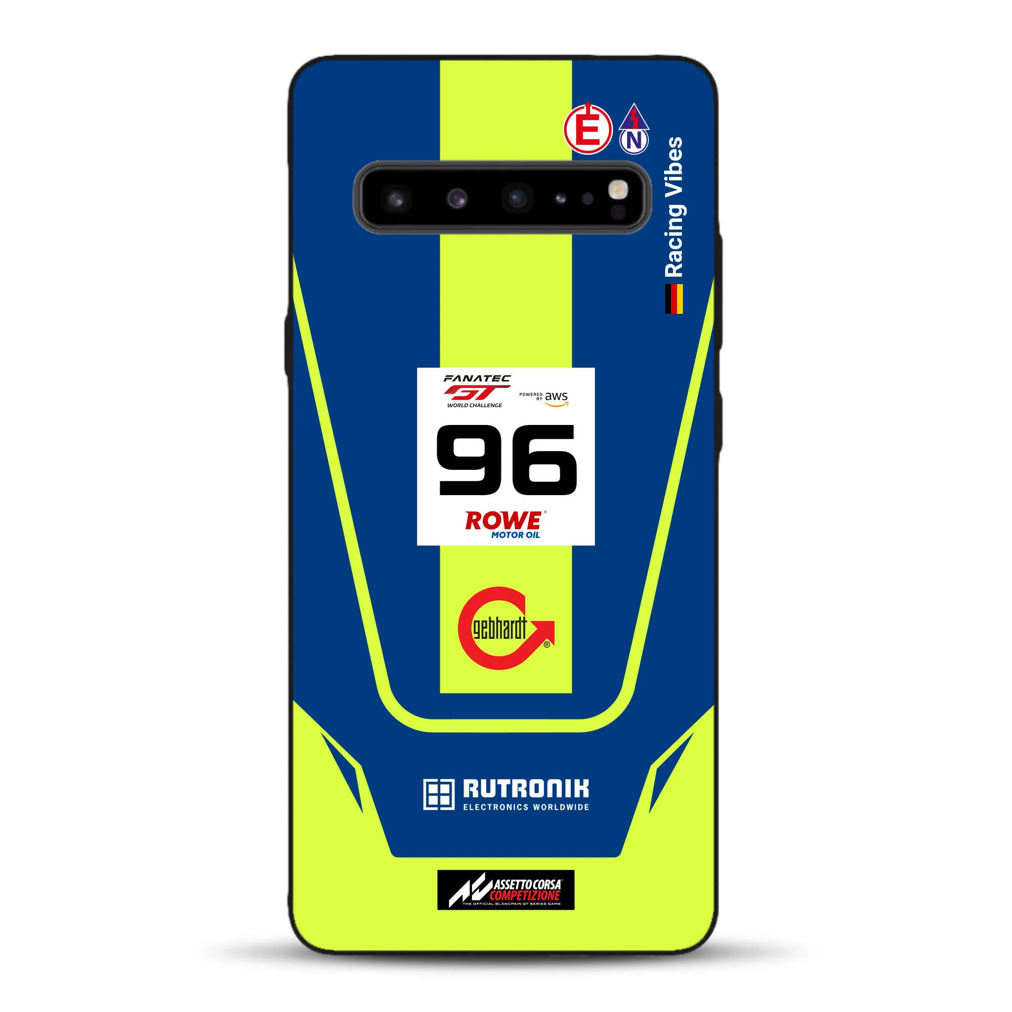 Porsche 911 GT3 R GTWC #96 Livery - Custodia per cellulare personalizzata per Samsung