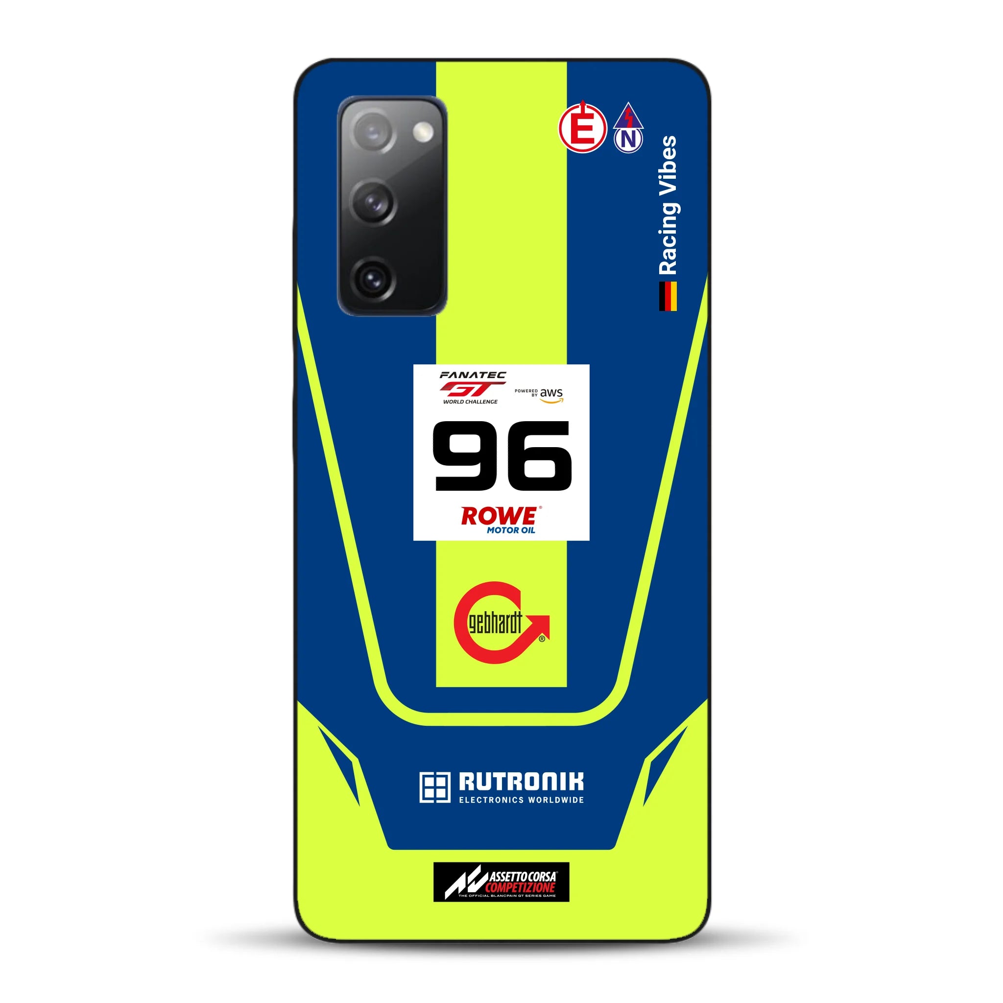 Porsche 911 GT3 R GTWC #96 Livery - Custodia per cellulare personalizzata per Samsung