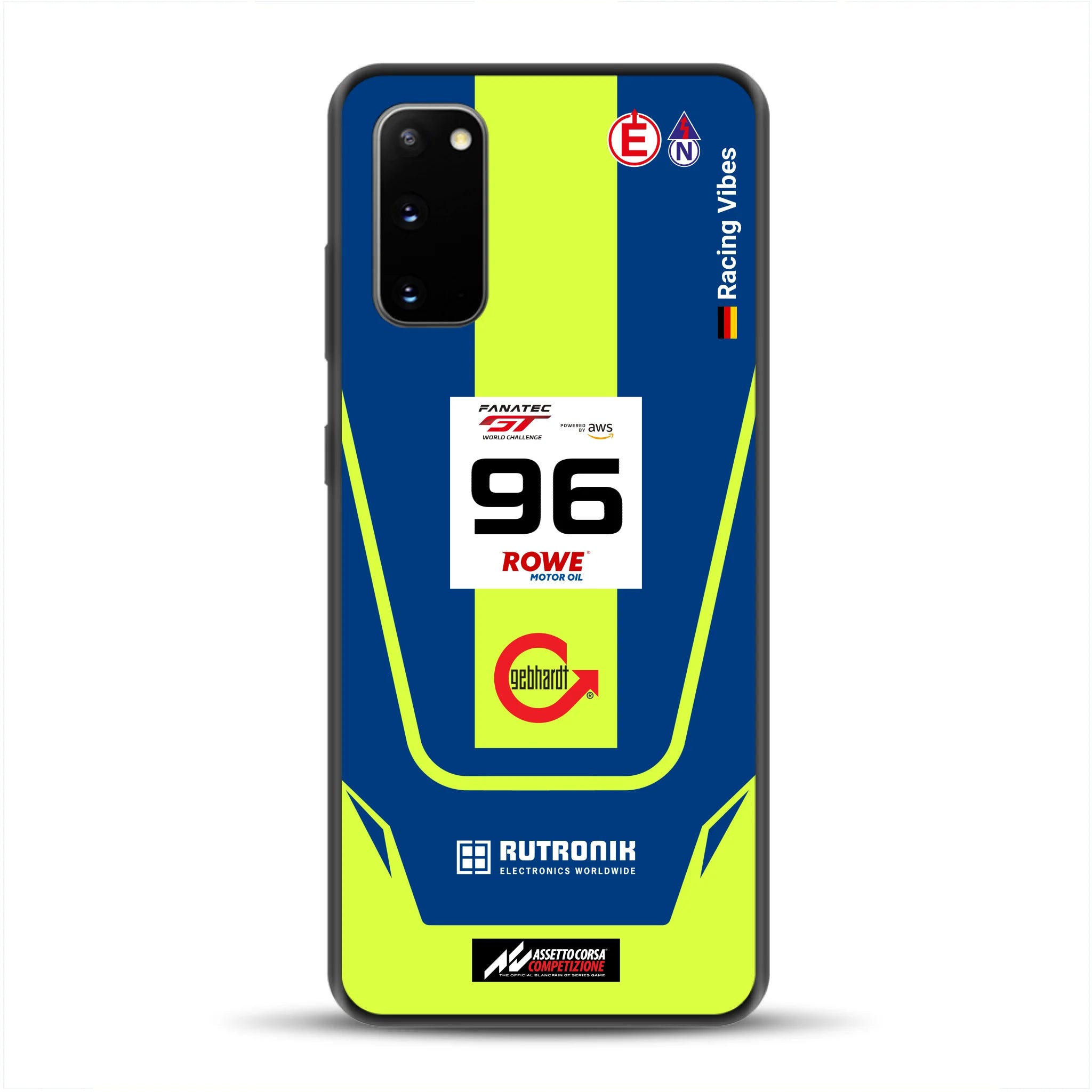 Porsche 911 GT3 R GTWC #96 Livery - Custodia per cellulare personalizzata per Samsung