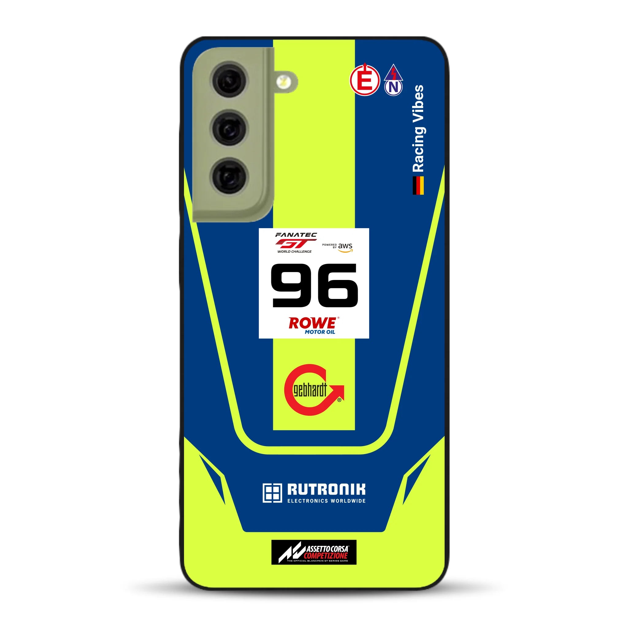 Porsche 911 GT3 R GTWC #96 Livery - Housse de téléphone portable personnalisée pour Samsung