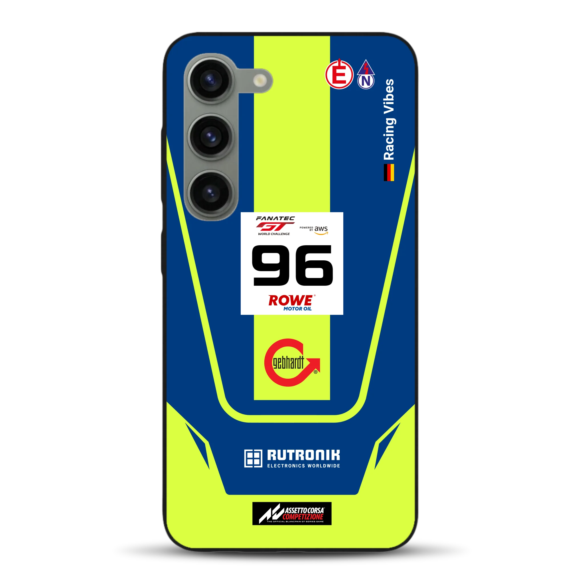 Porsche 911 GT3 R GTWC #96 Livery - Custodia per cellulare personalizzata per Samsung