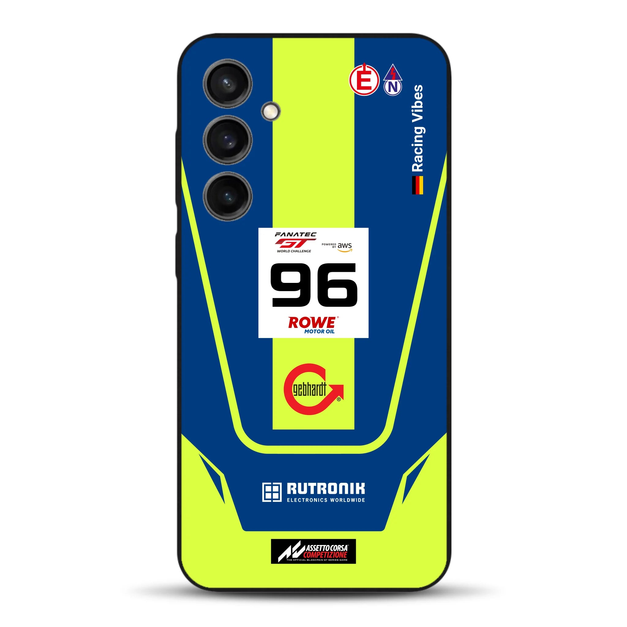 Porsche 911 GT3 R GTWC #96 Livery - Housse de téléphone portable personnalisée pour Samsung