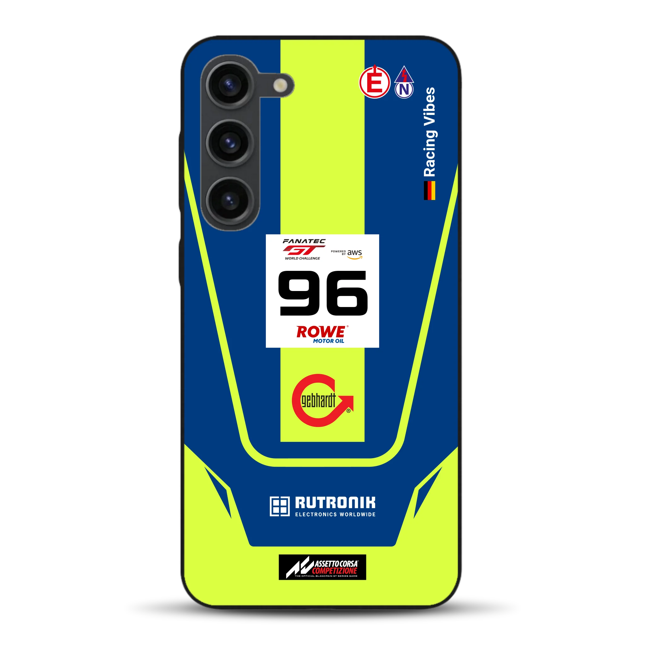 Porsche 911 GT3 R GTWC #96 Livery - Custodia per cellulare personalizzata per Samsung