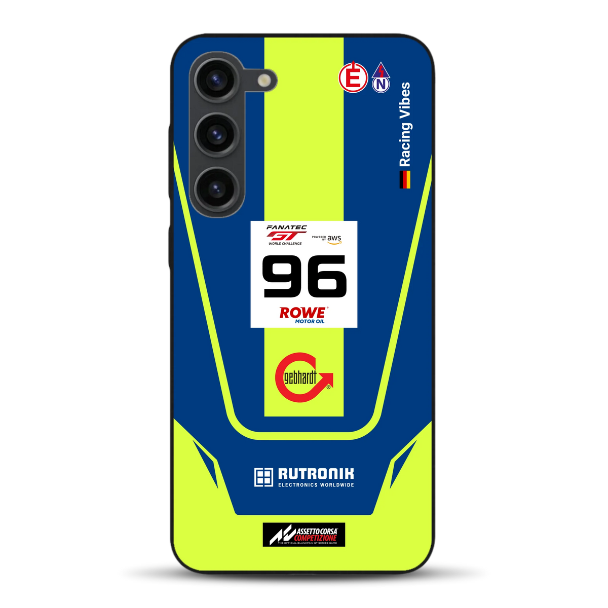 Porsche 911 GT3 R GTWC #96 Livery - Housse de téléphone portable personnalisée pour Samsung