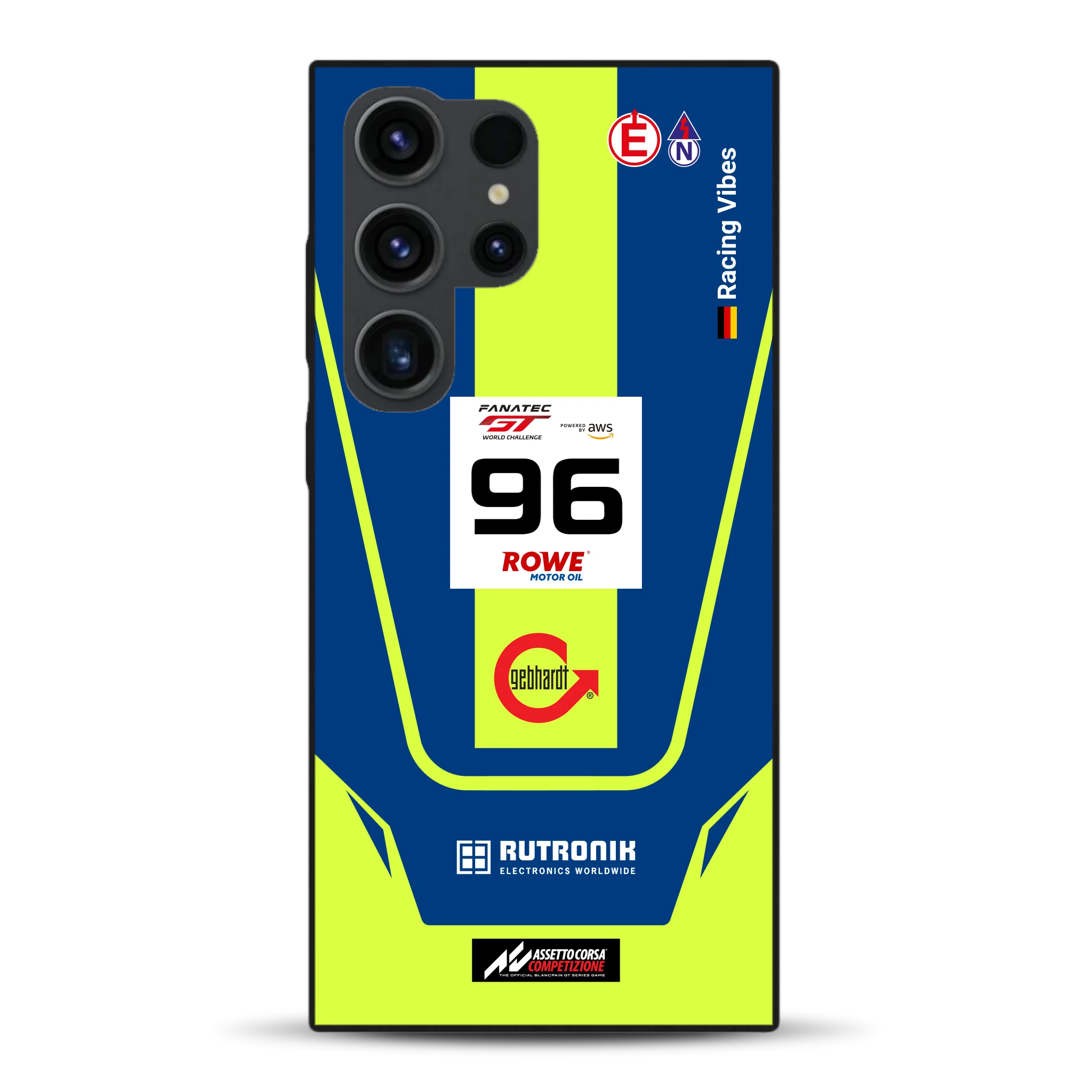 Porsche 911 GT3 R GTWC #96 Livery - Custodia per cellulare personalizzata per Samsung