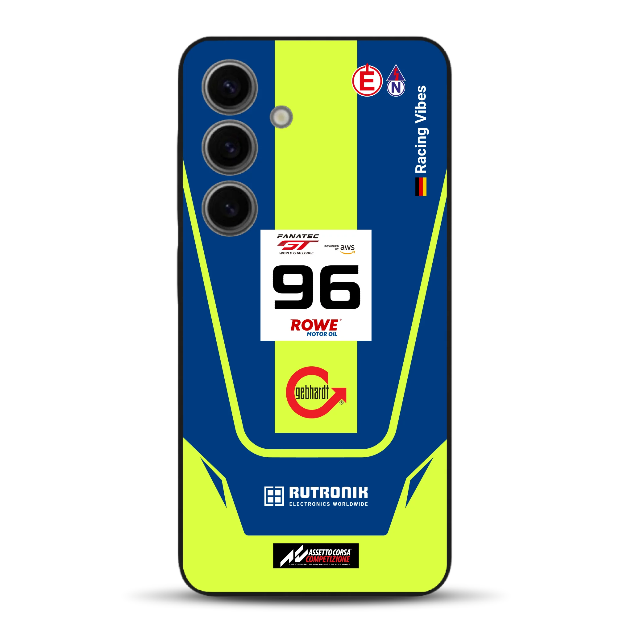 Porsche 911 GT3 R GTWC #96 Livery - Housse de téléphone portable personnalisée pour Samsung