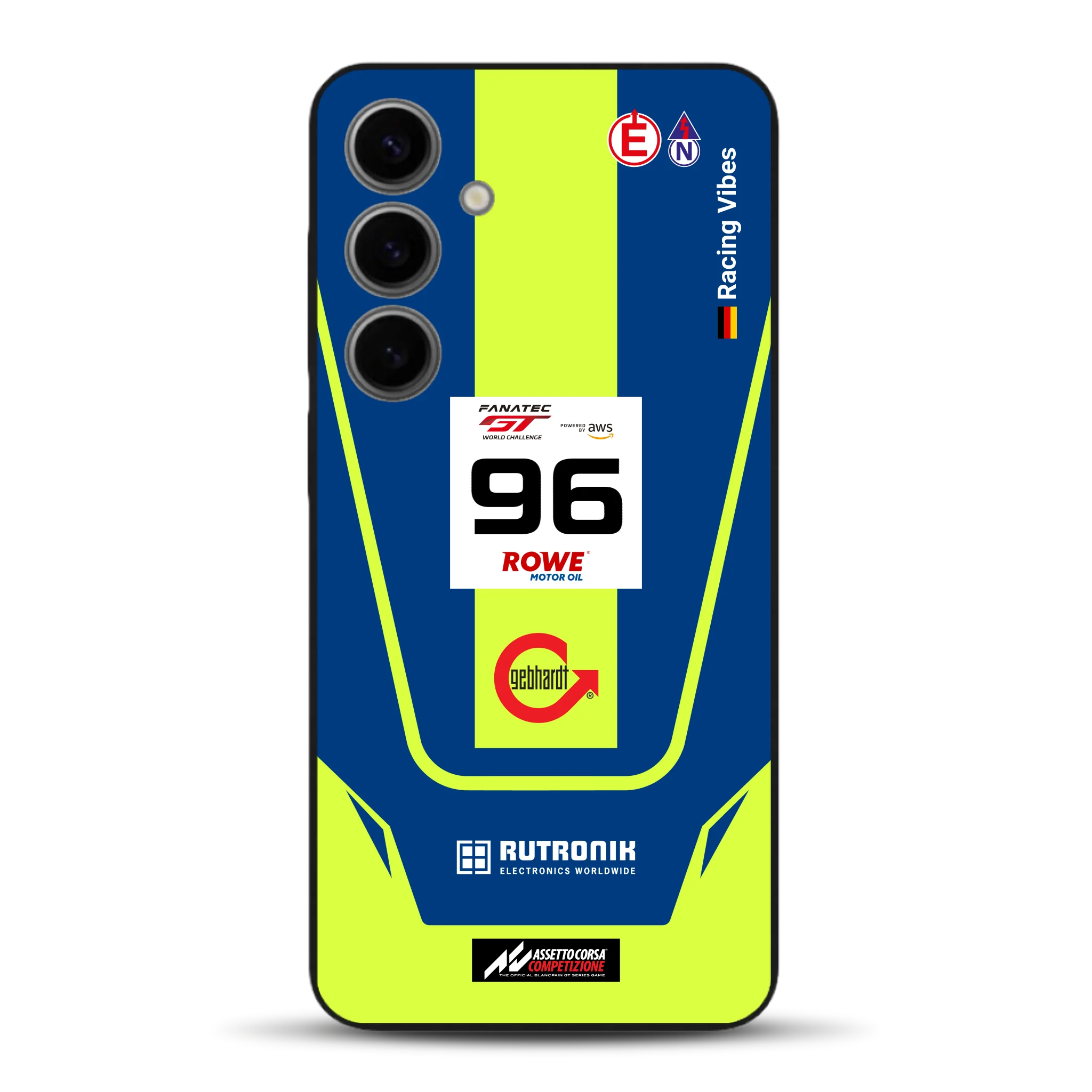 Porsche 911 GT3 R GTWC #96 Livery - Housse de téléphone portable personnalisée pour Samsung