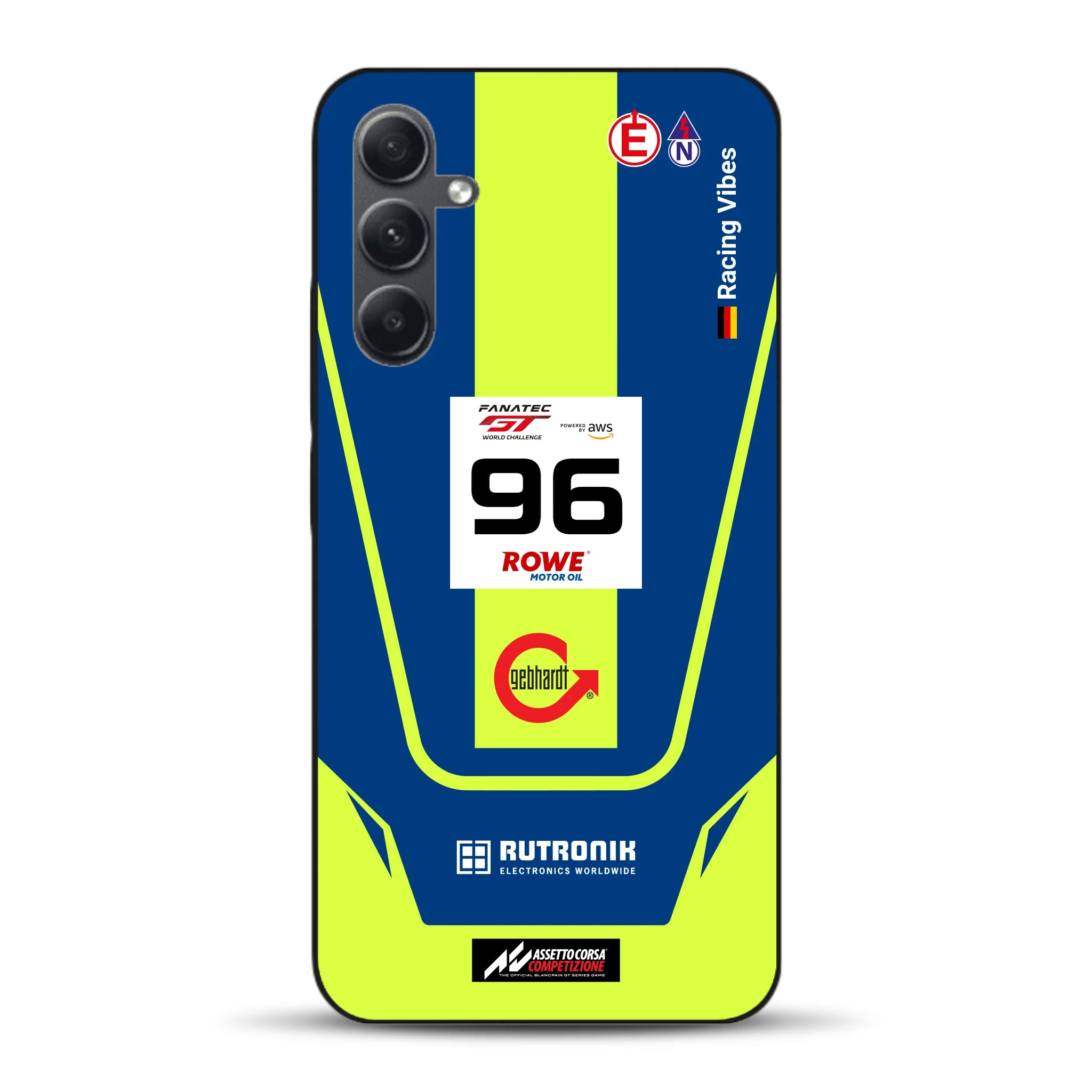 Porsche 911 GT3 R GTWC #96 Livery - Custodia per cellulare personalizzata per Samsung
