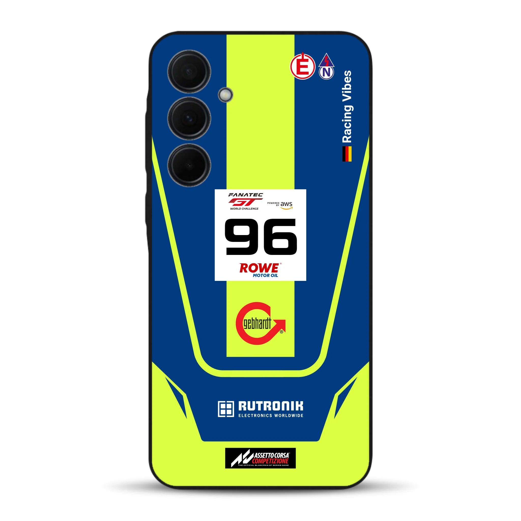 Porsche 911 GT3 R GTWC #96 Livery - Housse de téléphone portable personnalisée pour Samsung