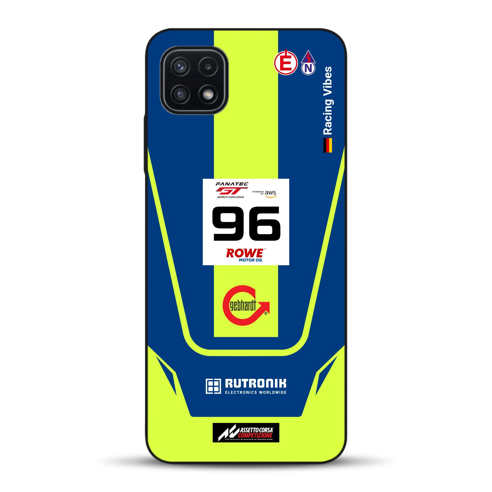 Porsche 911 GT3 R GTWC #96 Livery - Custodia per cellulare personalizzata per Samsung