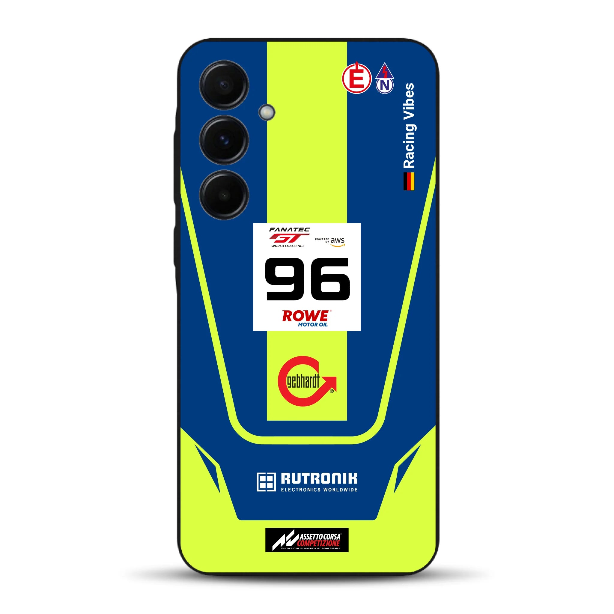 Porsche 911 GT3 R GTWC #96 Livery - Housse de téléphone portable personnalisée pour Samsung