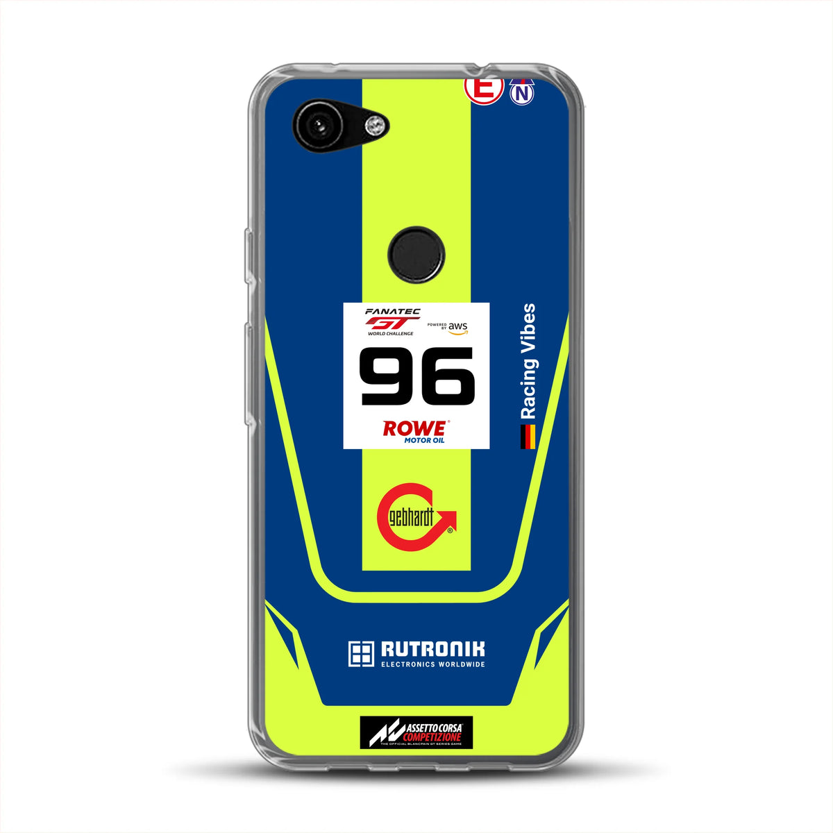 Porsche 911 GT3 R GTWC #96 Livery - Housse de téléphone portable personnalisée pour Google
