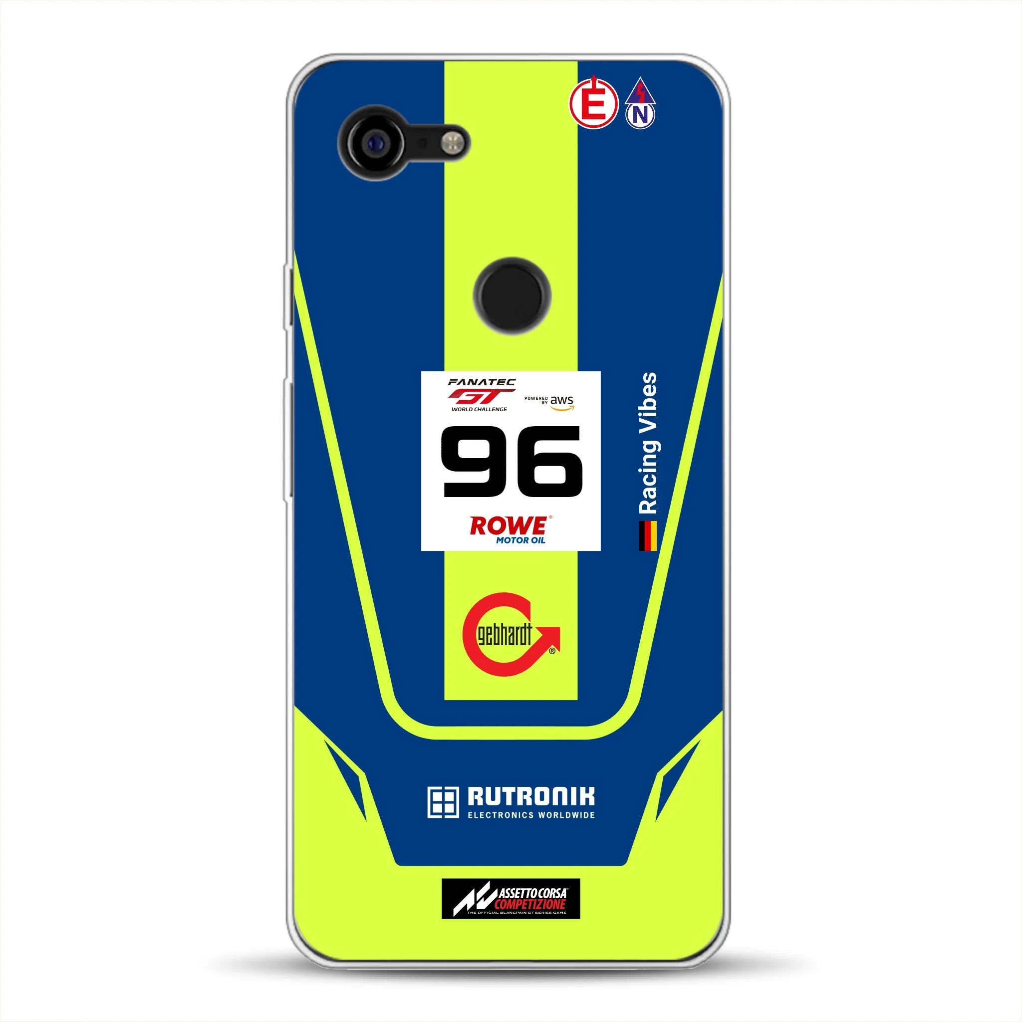 Porsche 911 GT3 R GTWC #96 Livery - Custodia per cellulare personalizzata per Google