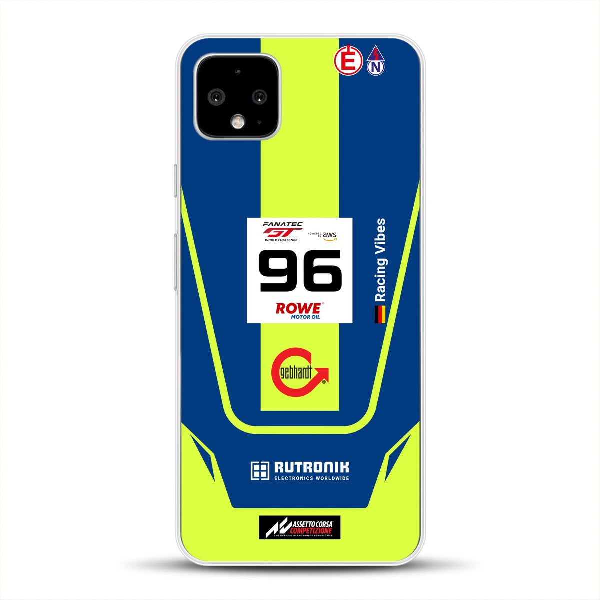 Porsche 911 GT3 R GTWC #96 Livery - Housse de téléphone portable personnalisée pour Google