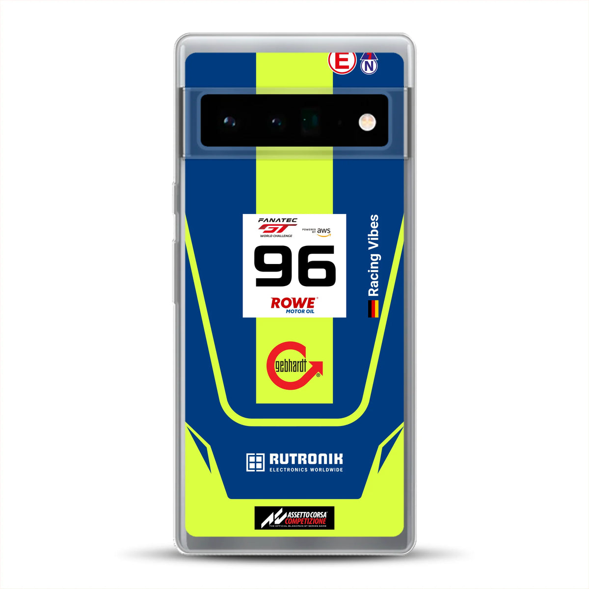 Porsche 911 GT3 R GTWC #96 Livery - Housse de téléphone portable personnalisée pour Google