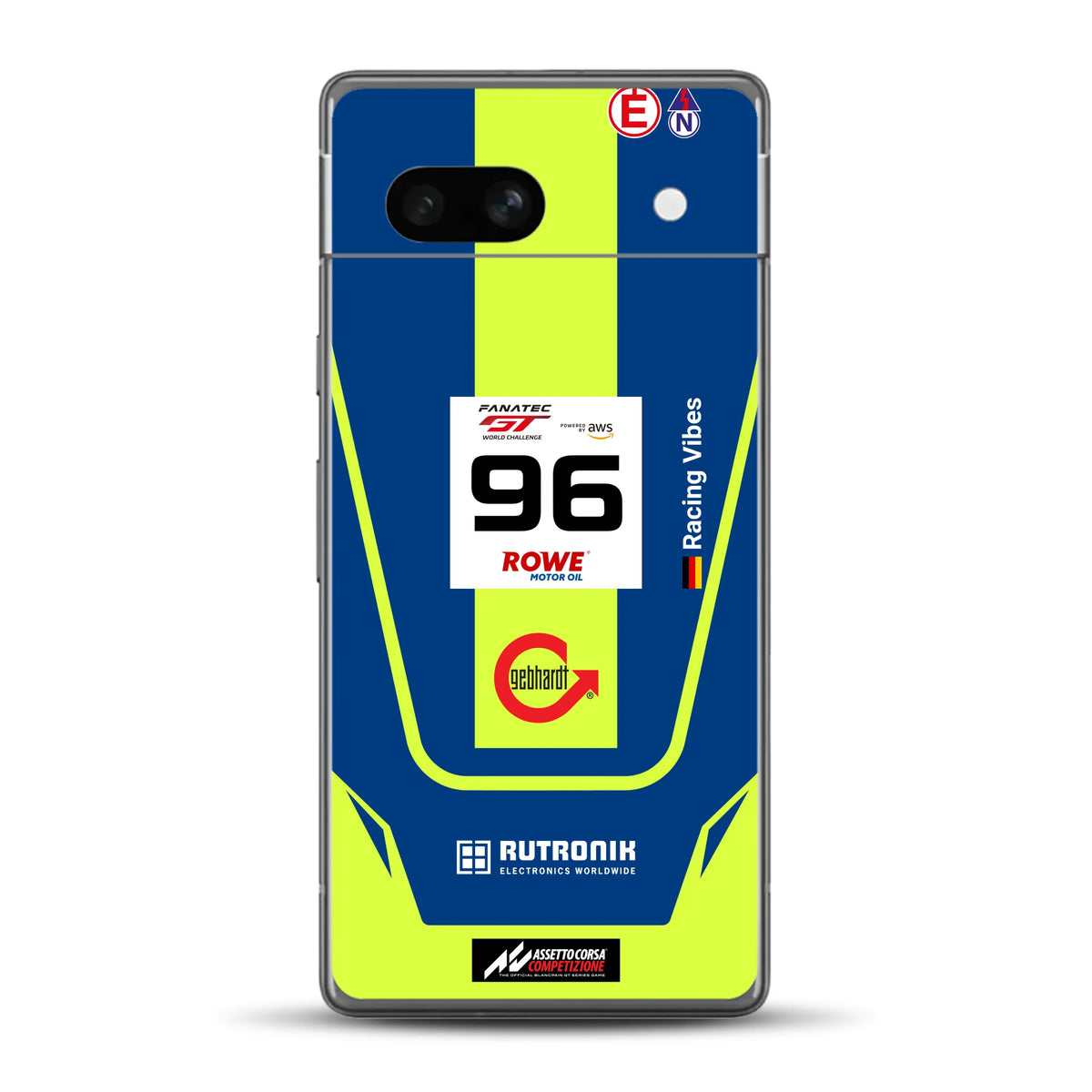 Porsche 911 GT3 R GTWC #96 Livery - Housse de téléphone portable personnalisée pour Google