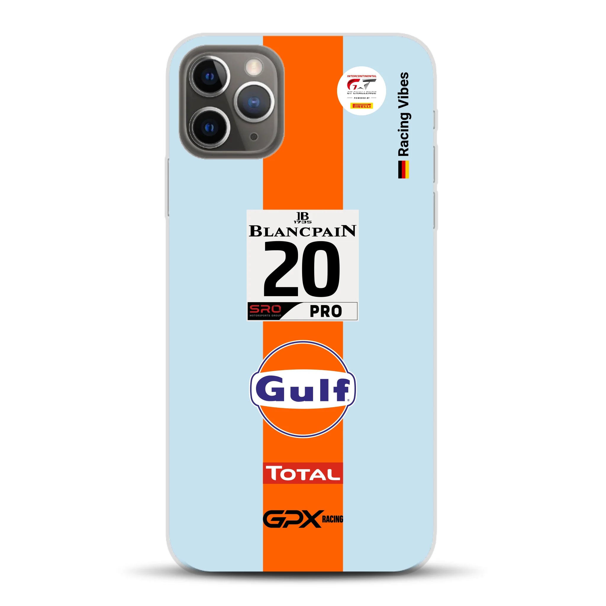Gulf Porsche GT Livery - Custom phone case for iPhone