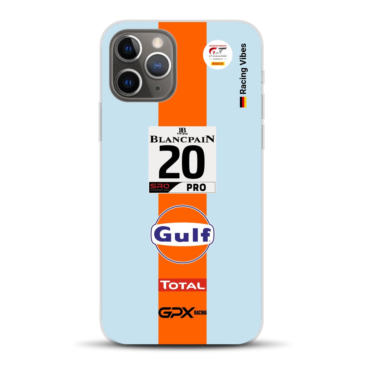 Gulf Porsche GT Livery - Individuelle Handyhülle für iPhone