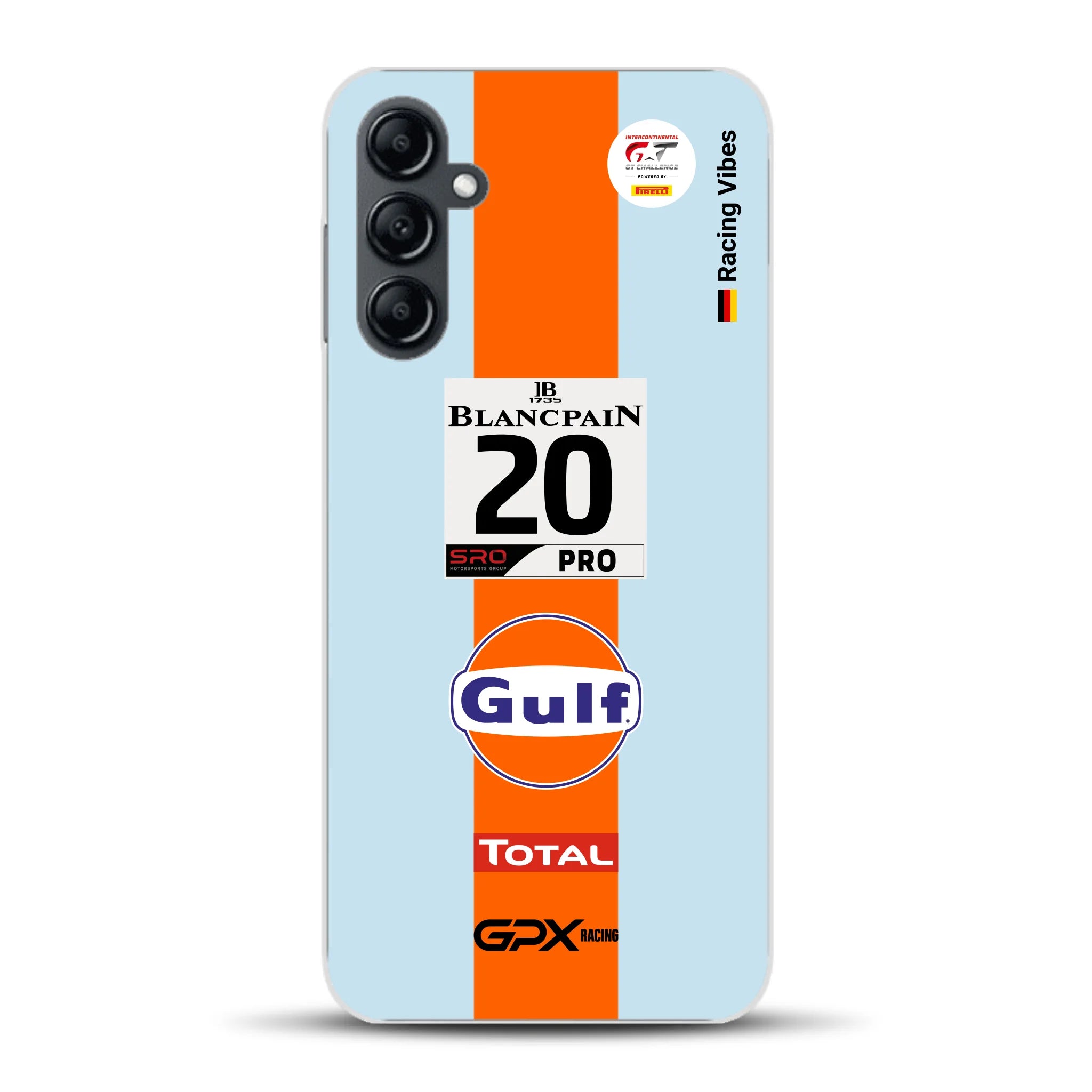 Gulf Porsche GT Livery - Individuelle Handyhülle für Samsung