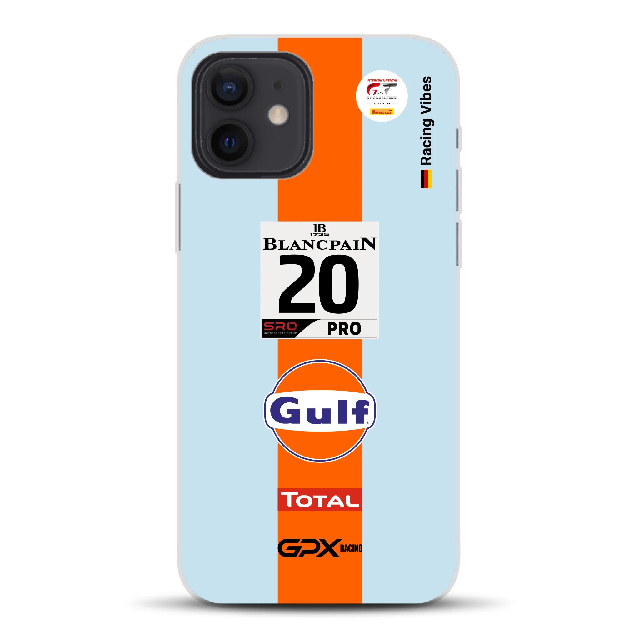 Gulf Porsche GT Livery - Individuelle Handyhülle für iPhone