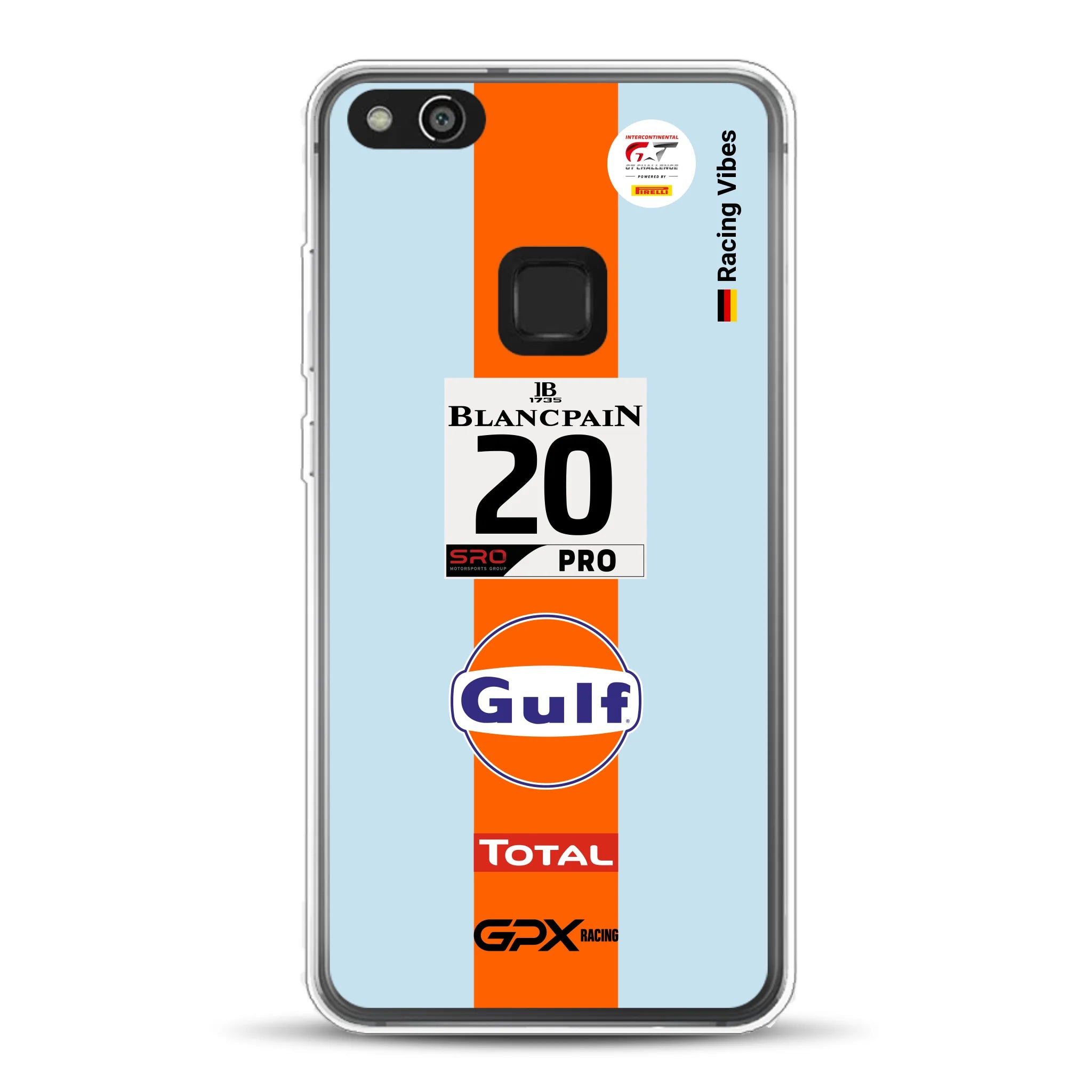 Gulf Porsche GT Livery - Custom phone case for Huawei