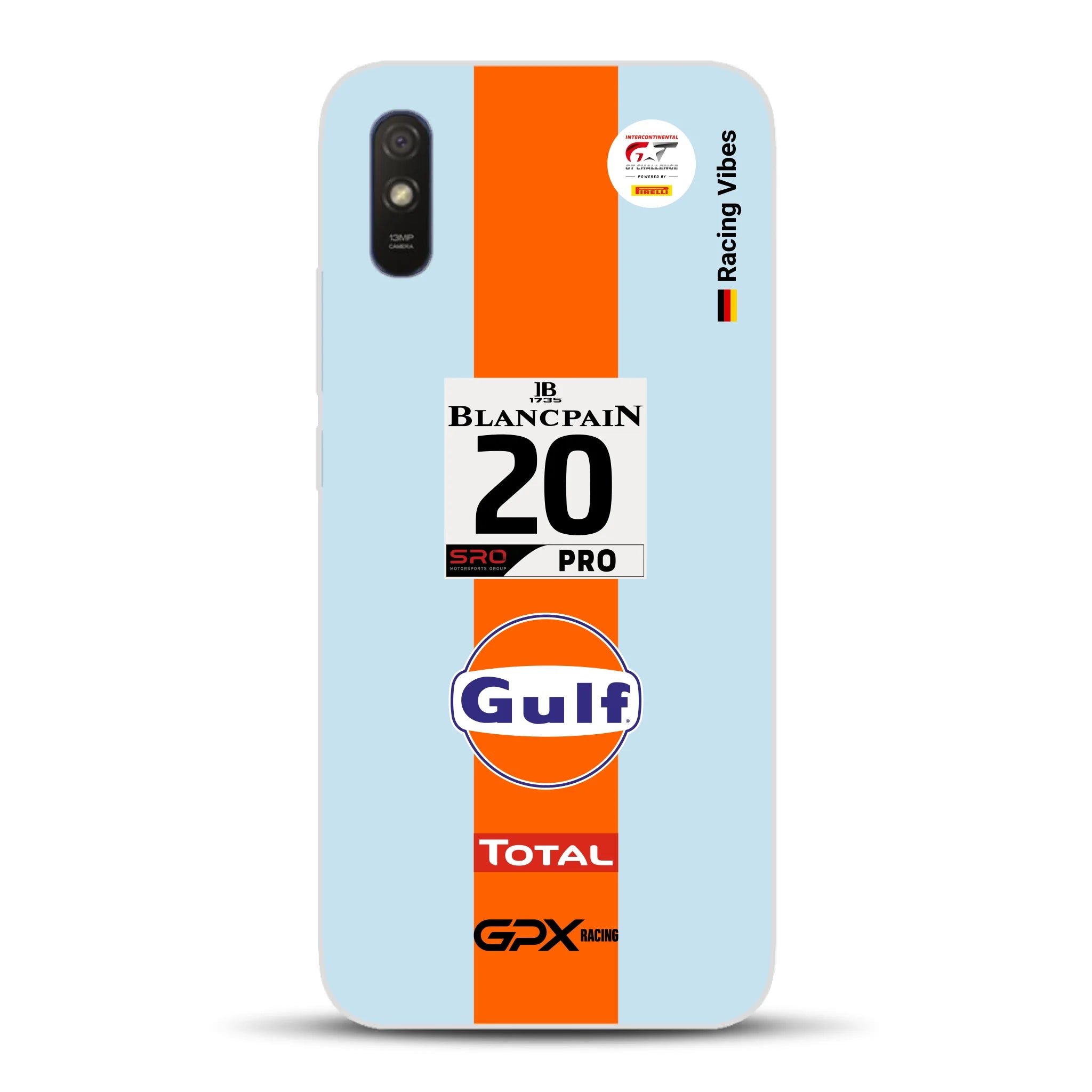 Gulf Porsche GT Livery - Custom phone case for Xiaomi