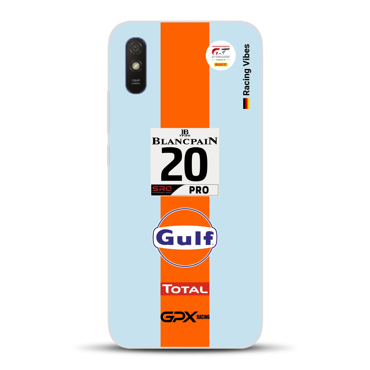 Gulf Porsche GT Livery - Individuelle Handyhülle für Xiaomi