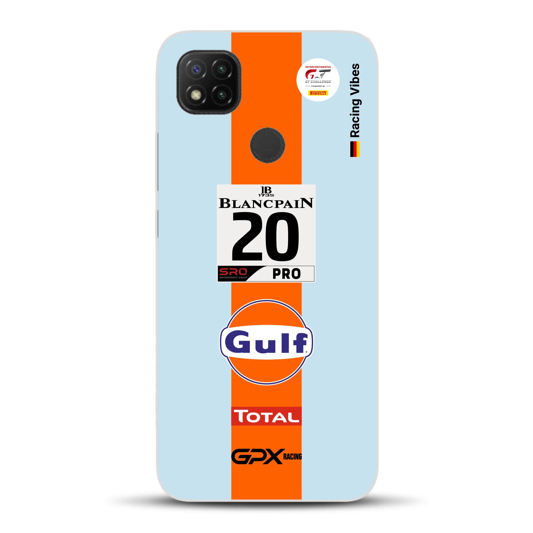 Gulf Porsche GT Livery - Individuelle Handyhülle für Xiaomi