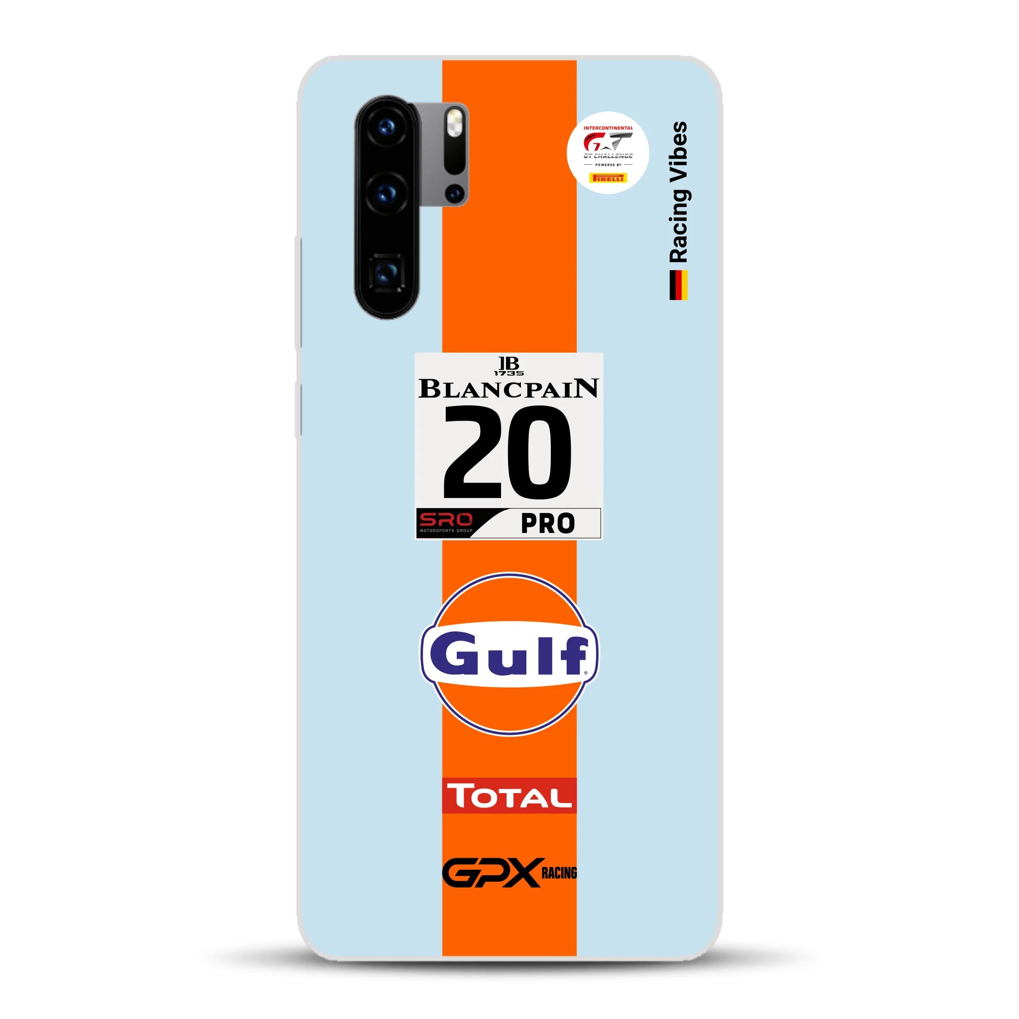 Gulf Porsche GT Livery - Custom phone case for Huawei