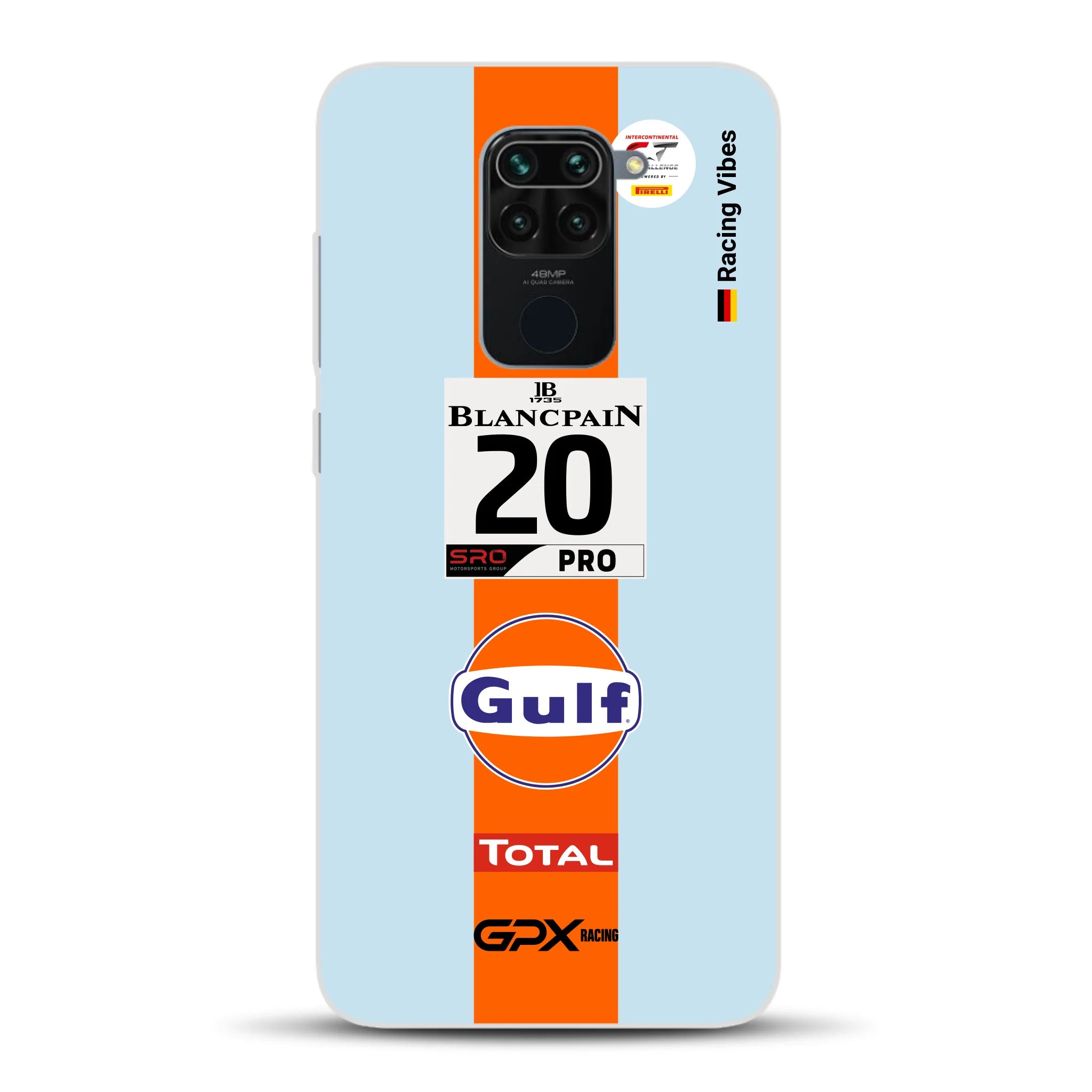 Gulf Porsche GT Livery - Custom phone case for Xiaomi