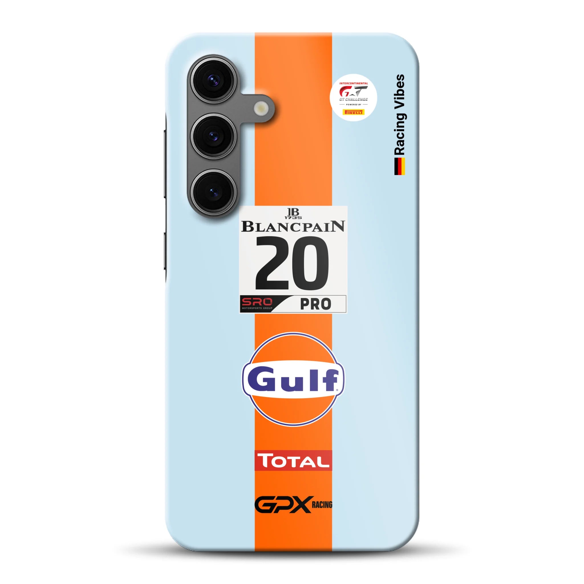 Gulf Porsche GT Livery - Individuelle Hardcase Hülle für Samsung