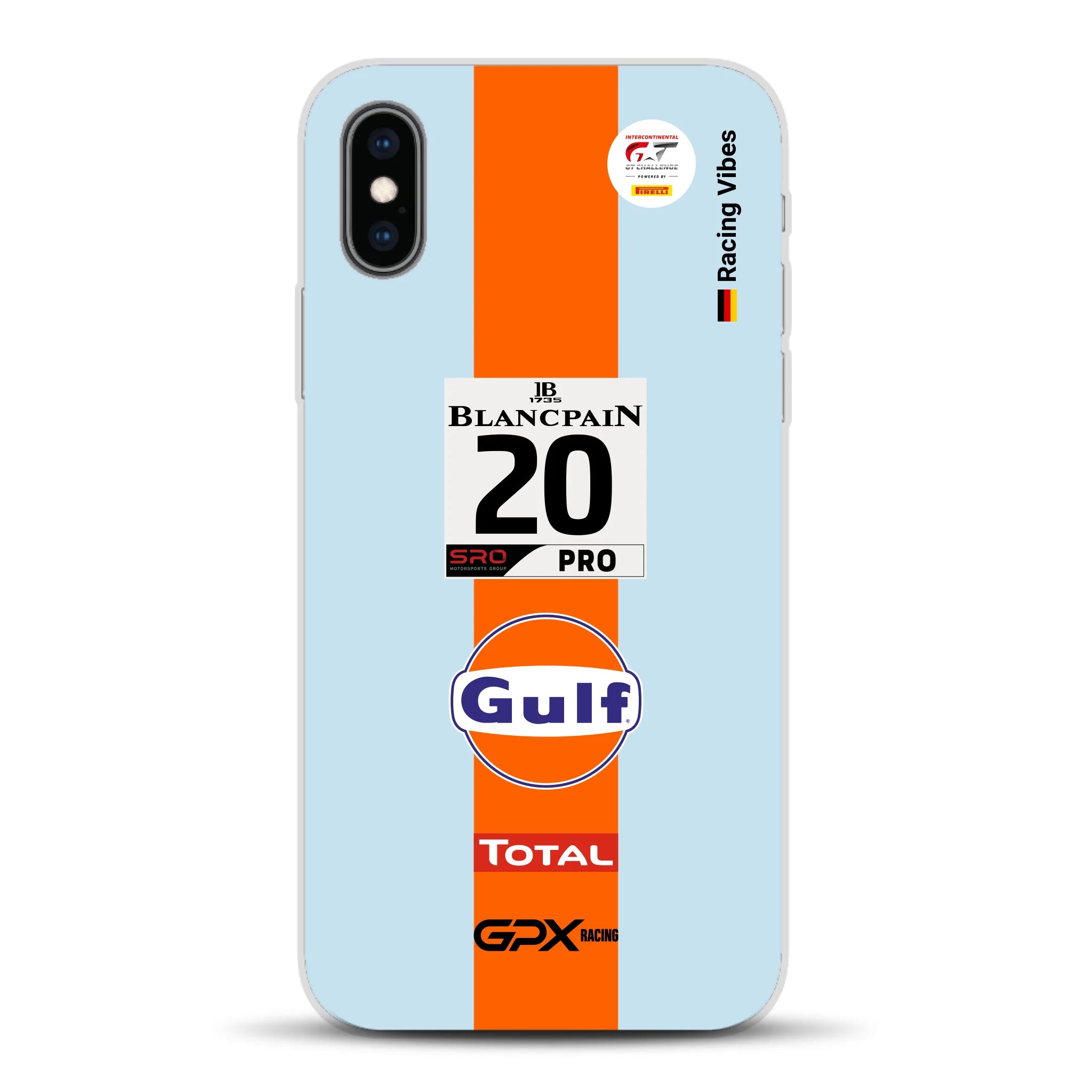 Gulf Porsche GT Livery - Custom phone case for iPhone