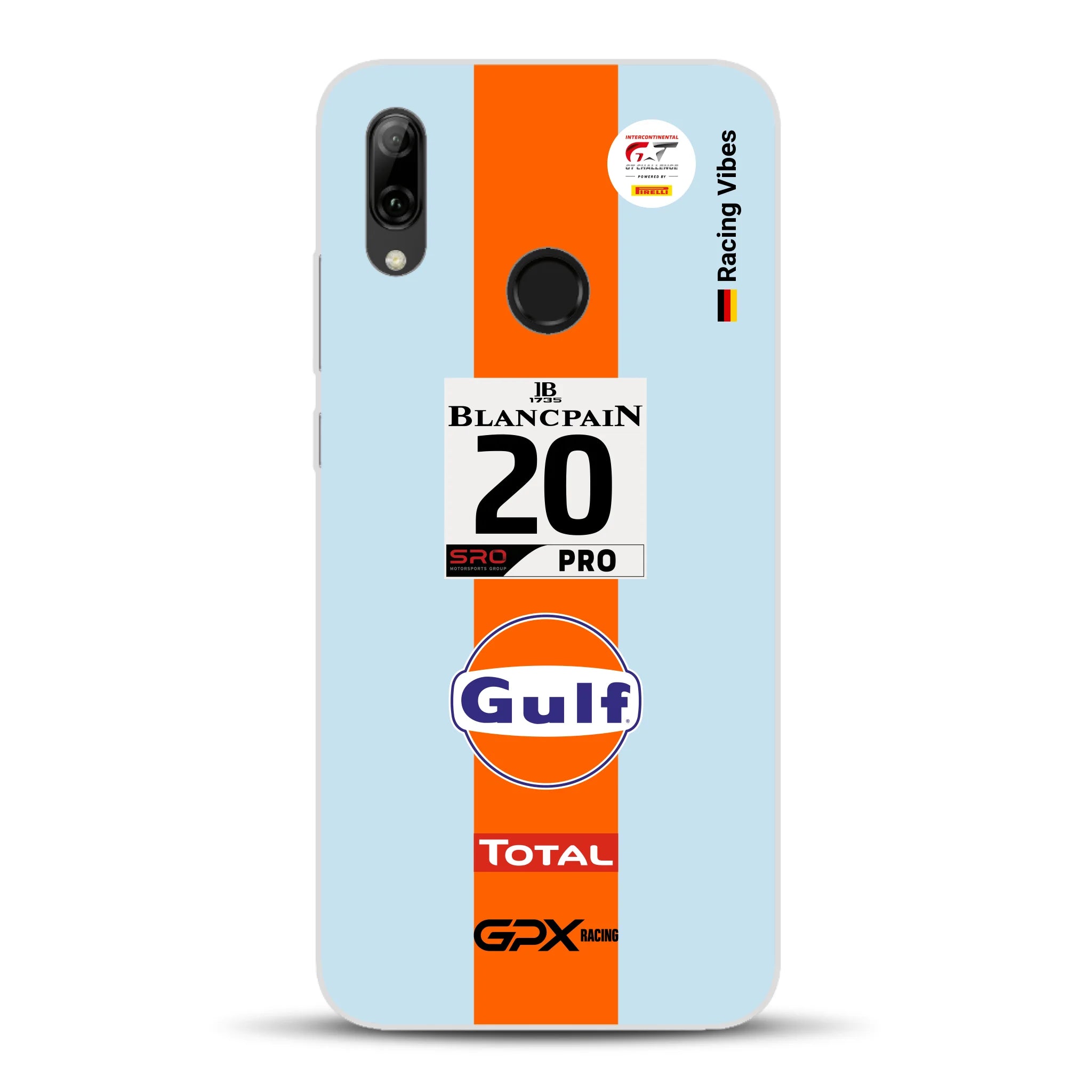 Gulf Porsche GT Livery - Custom phone case for Huawei