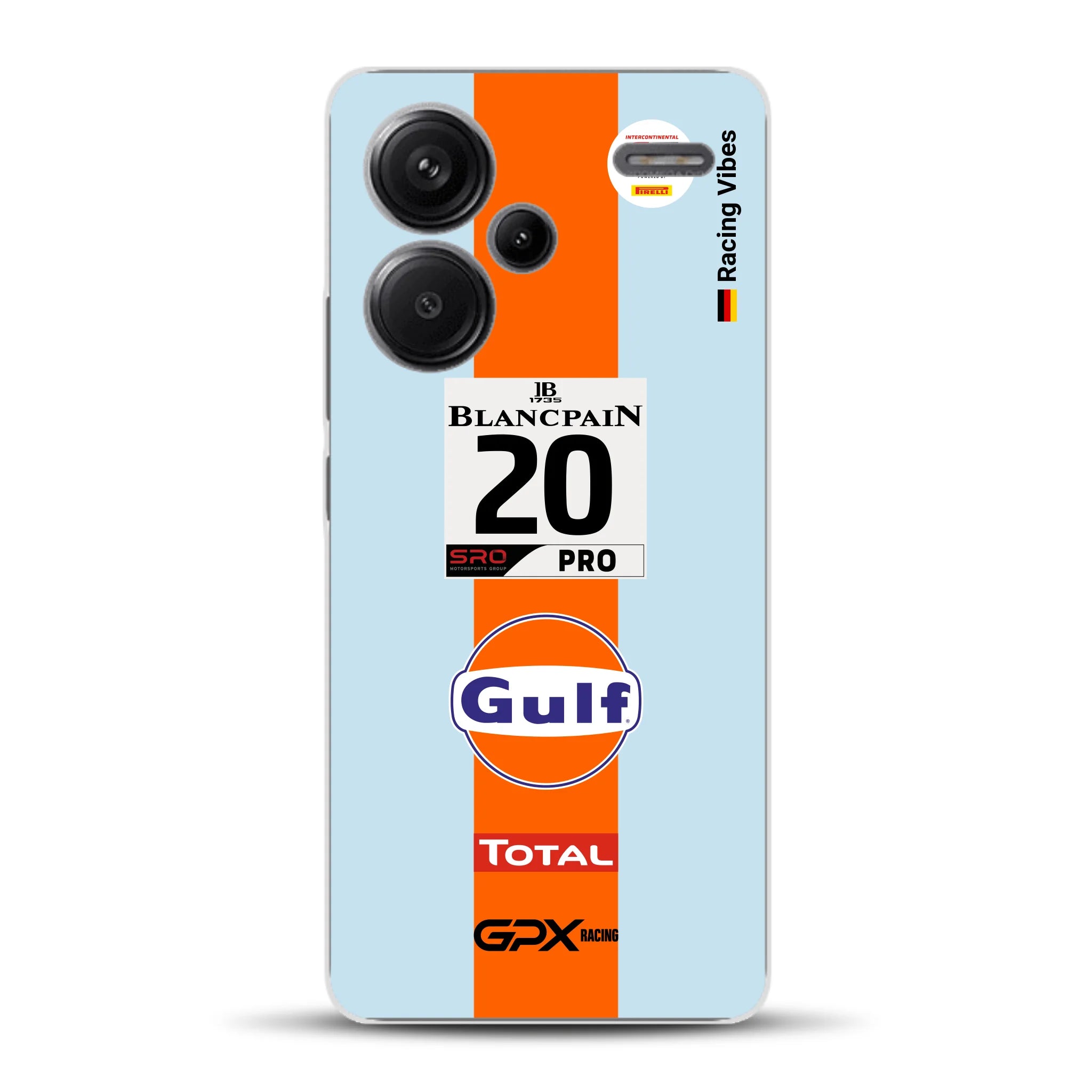 Gulf Porsche GT Livery - Custom phone case for Xiaomi