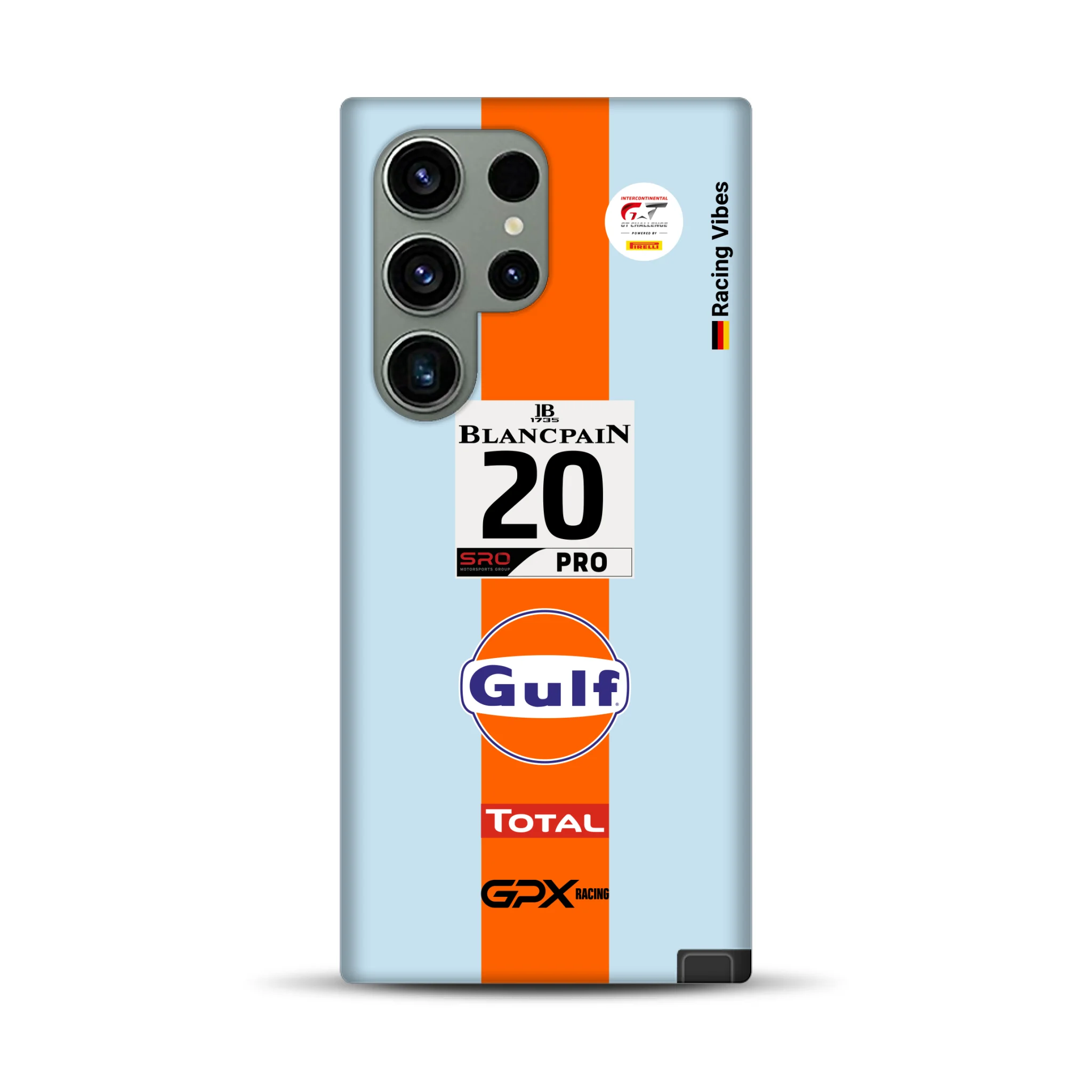 Gulf Porsche GT Livery – Custom Premium Case for Samsung