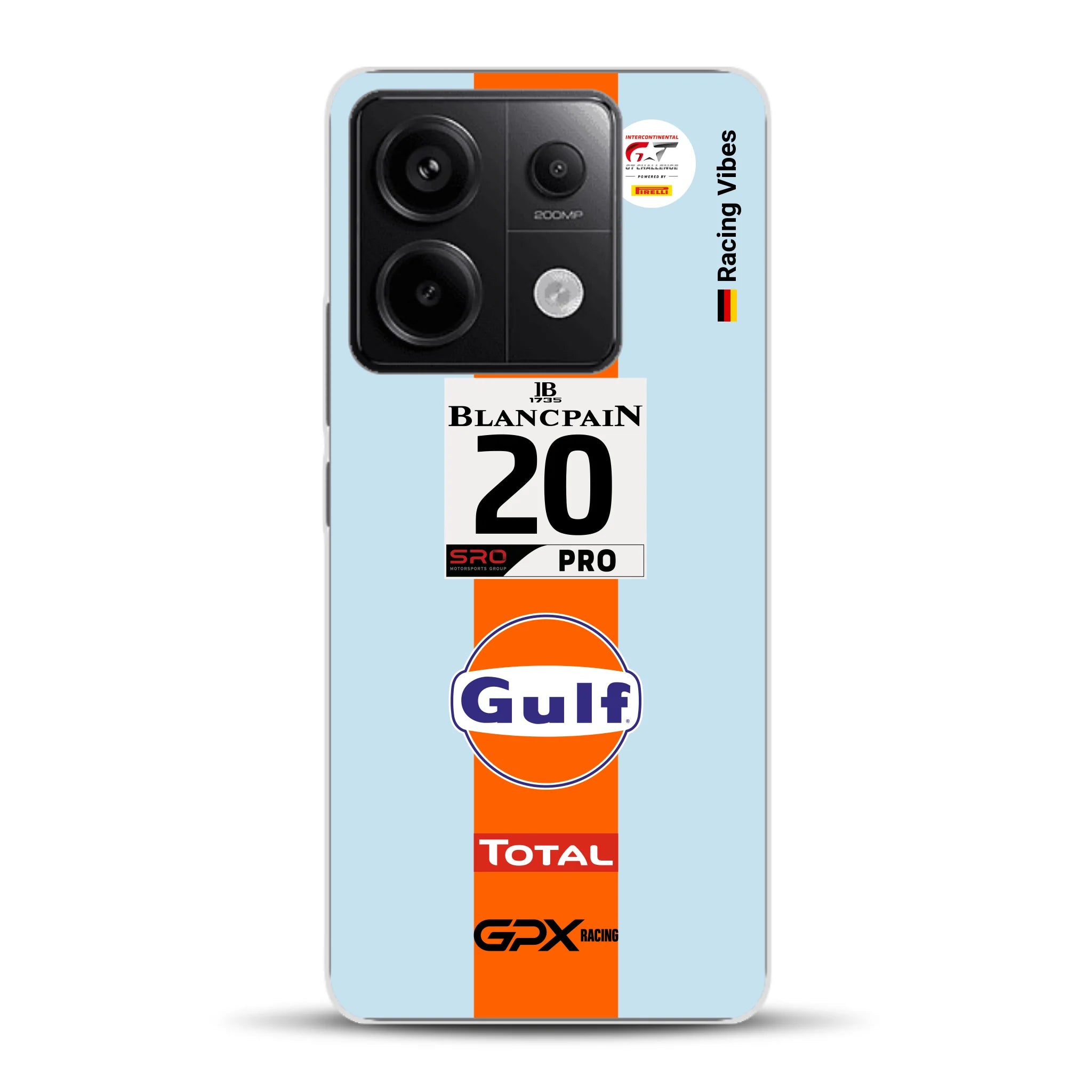 Gulf Porsche GT Livery - Individuelle Handyhülle für Xiaomi