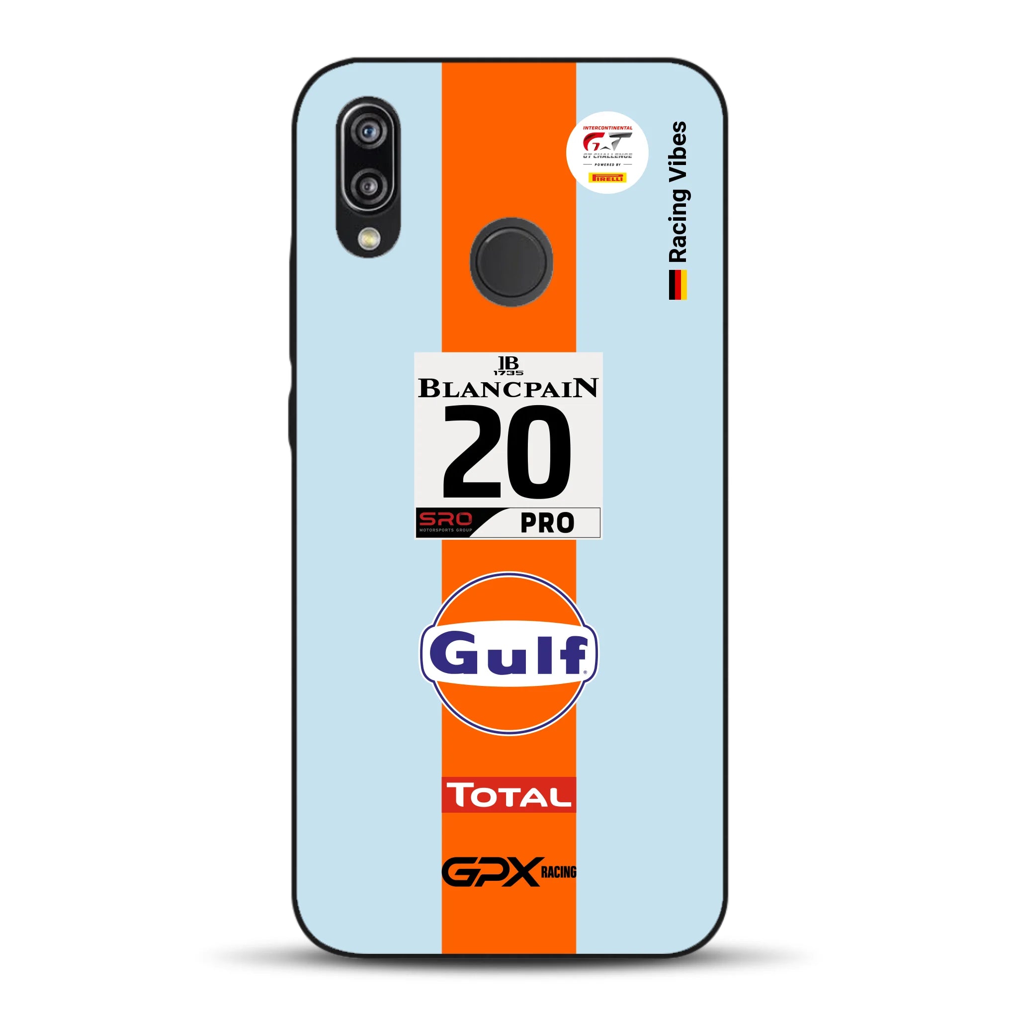 Gulf Porsche GT Livery - Custom phone case for Huawei