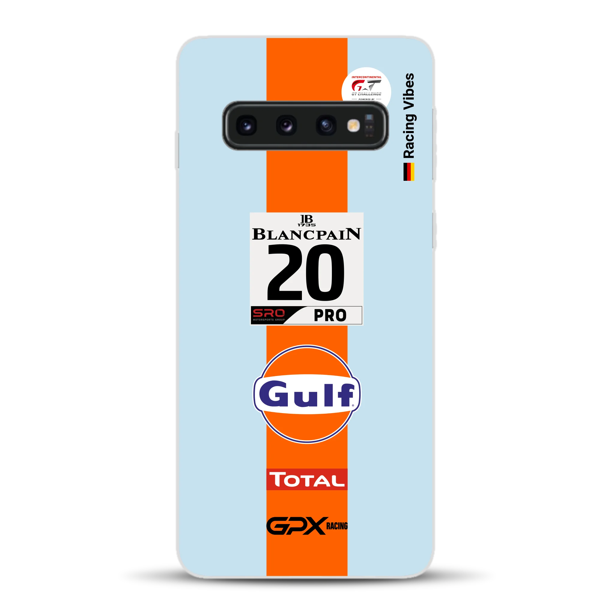 Gulf Porsche GT Livery - Custom phone case for Samsung